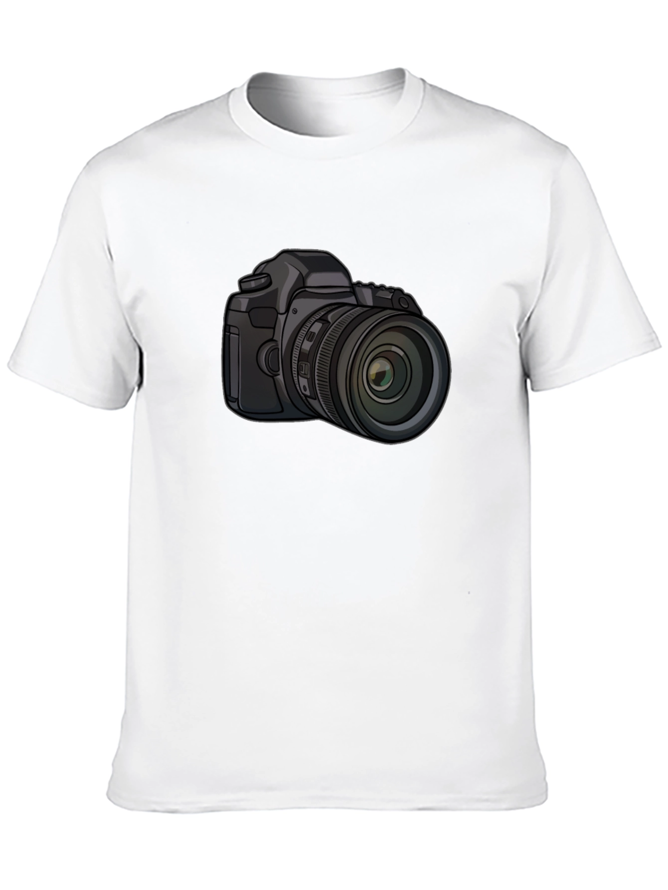 DSLR Camera Graphic Black T-Shirt - Photography Enthusiast