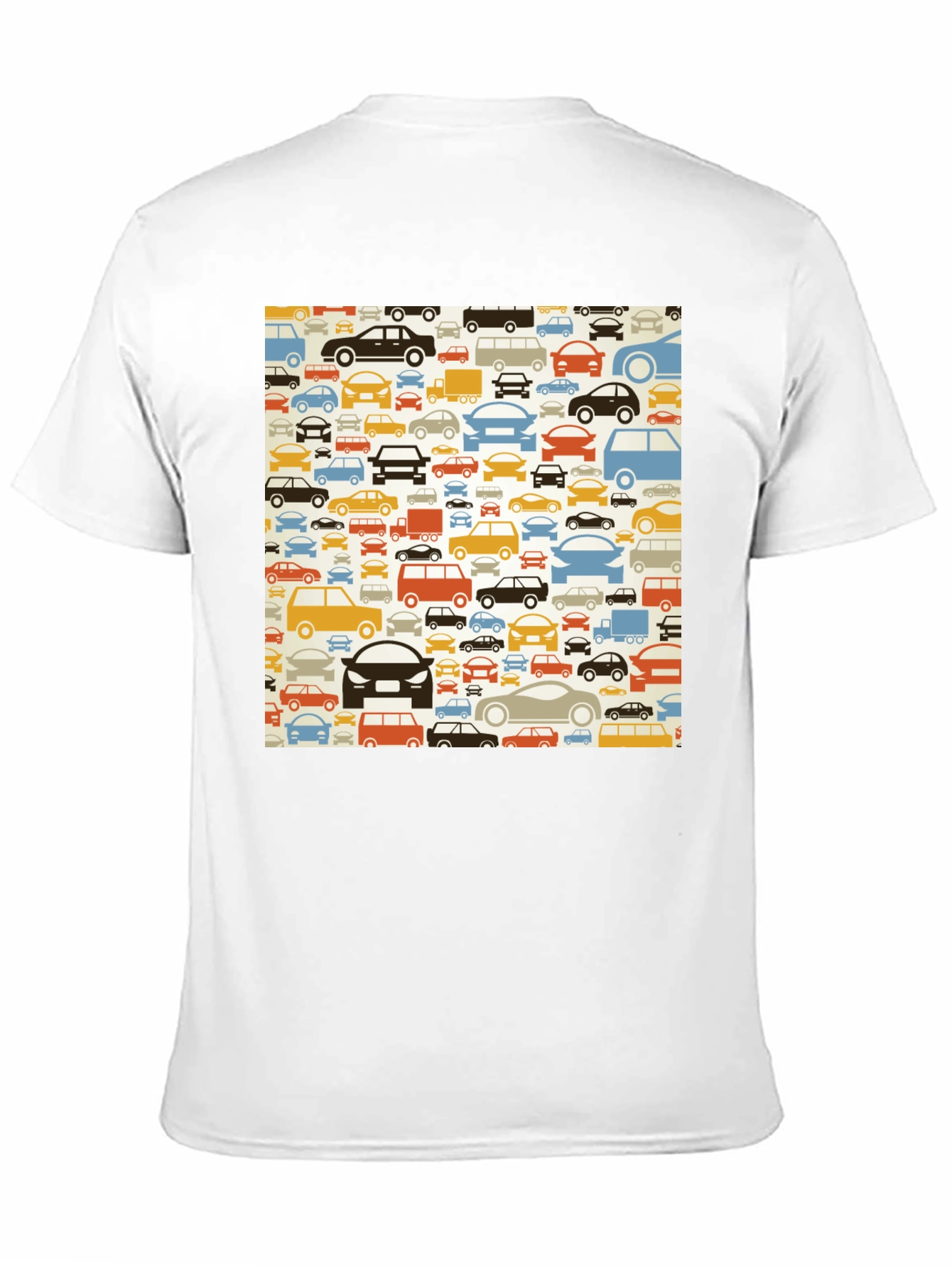 Retro Car Pattern T-Shirt