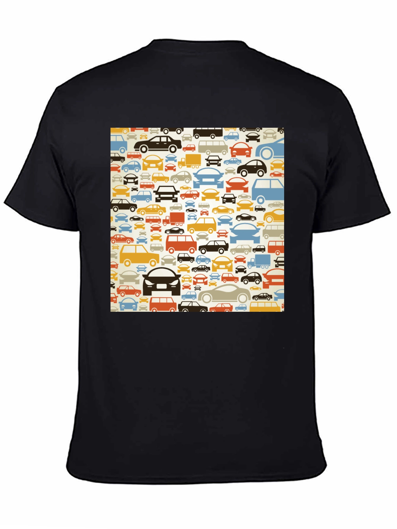 Retro Car Pattern T-Shirt