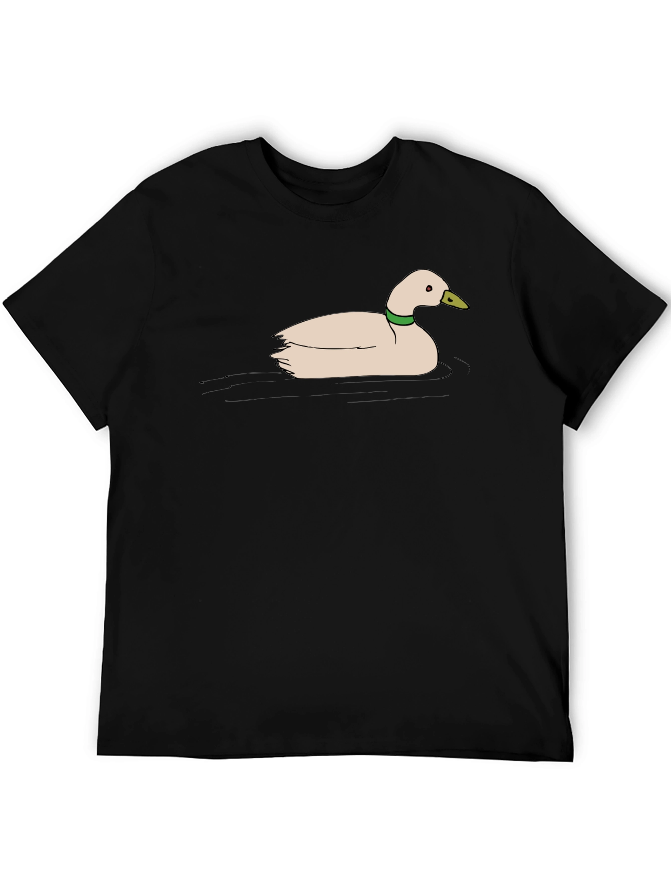 Duck Graphic Tee - Black Cotton T-Shirt