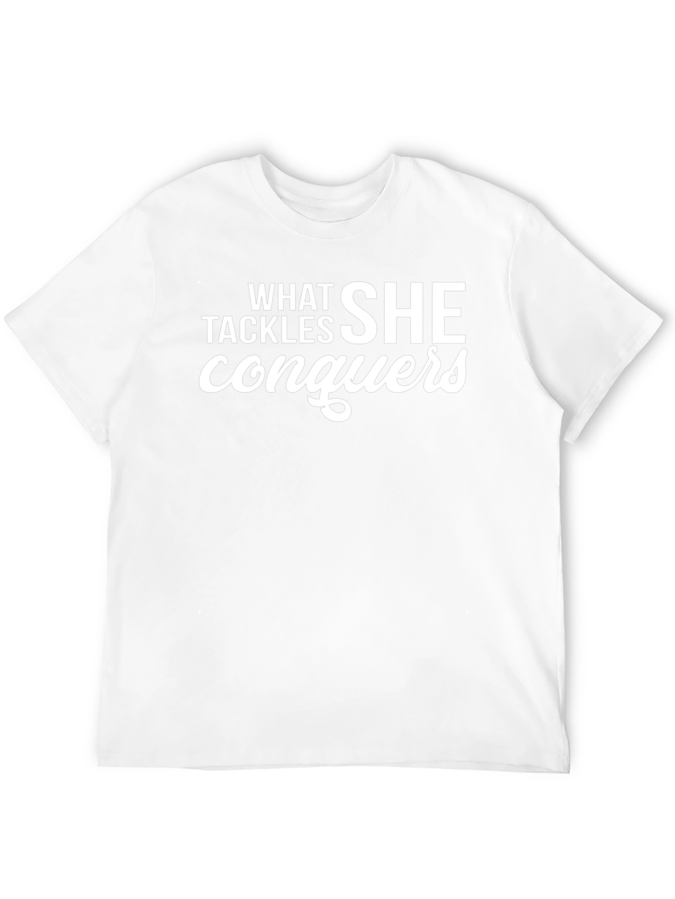 Empowered Womans Black Graphic Tee - She Conquers All