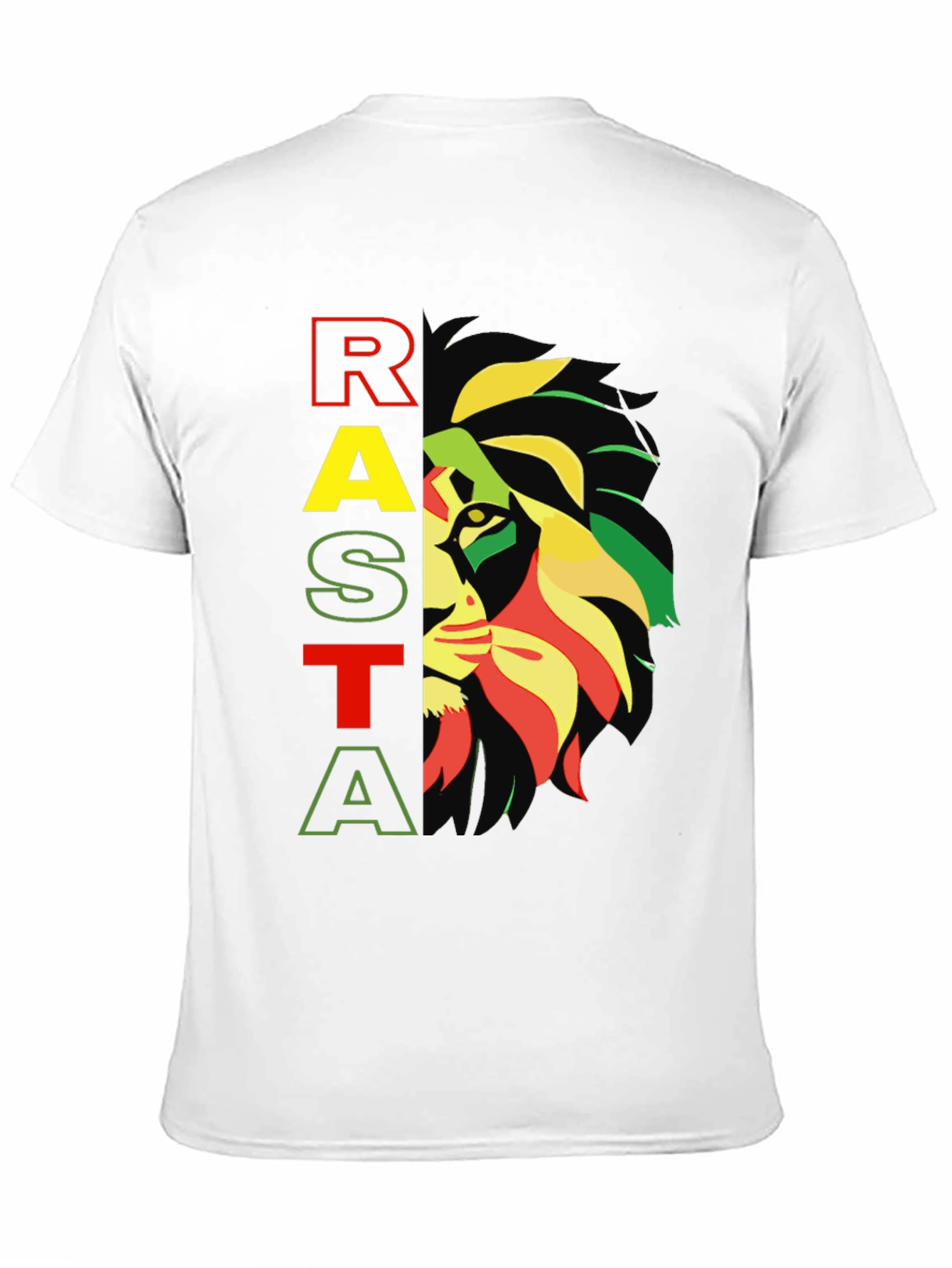 Rasta Lion Graphic Tee - Reggae Inspired Design