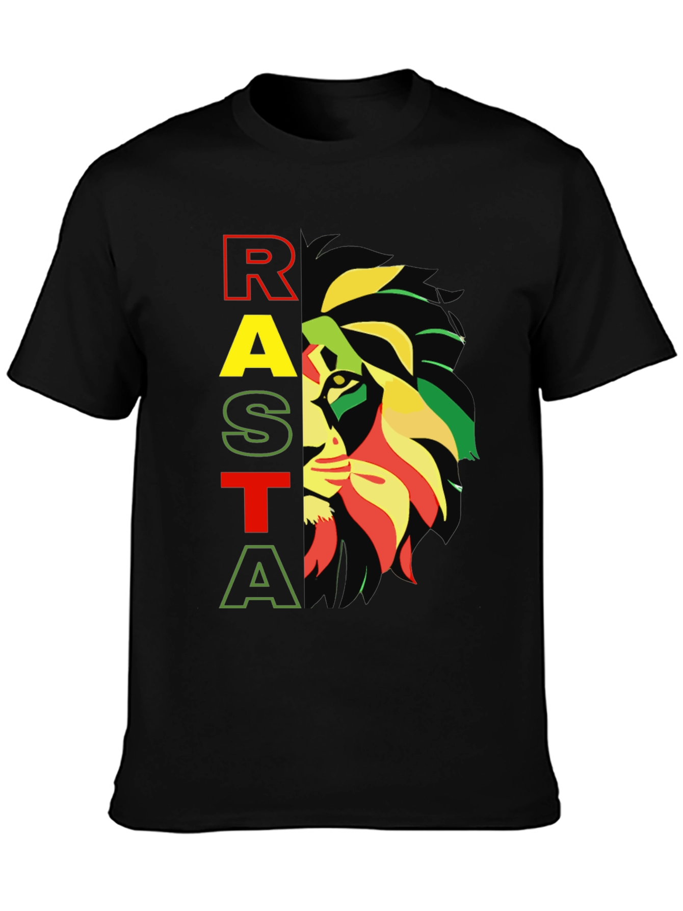 Rasta Lion Graphic Tee - Reggae Inspired Design