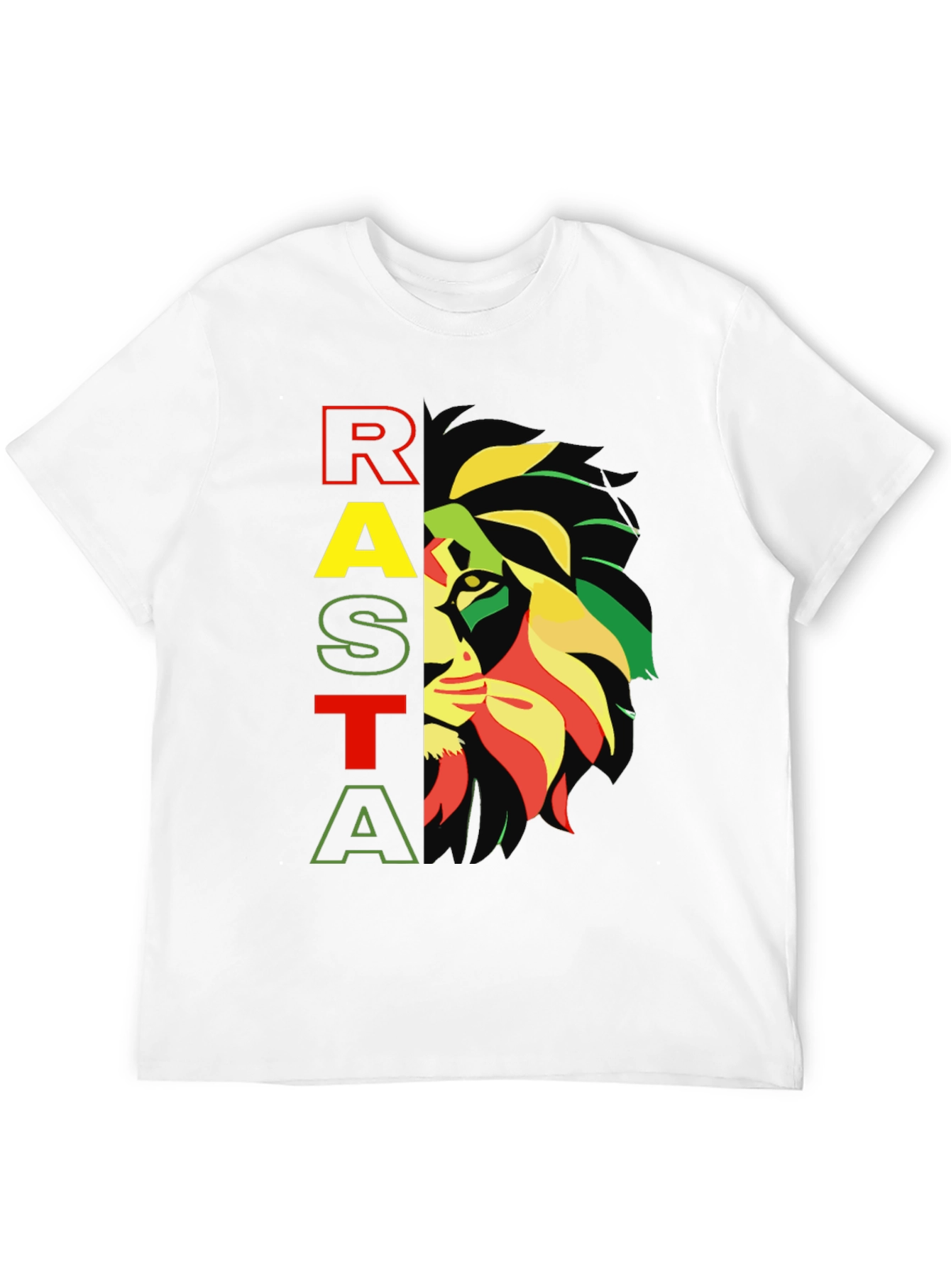 Rasta Lion Graphic Tee - Reggae Inspired Design