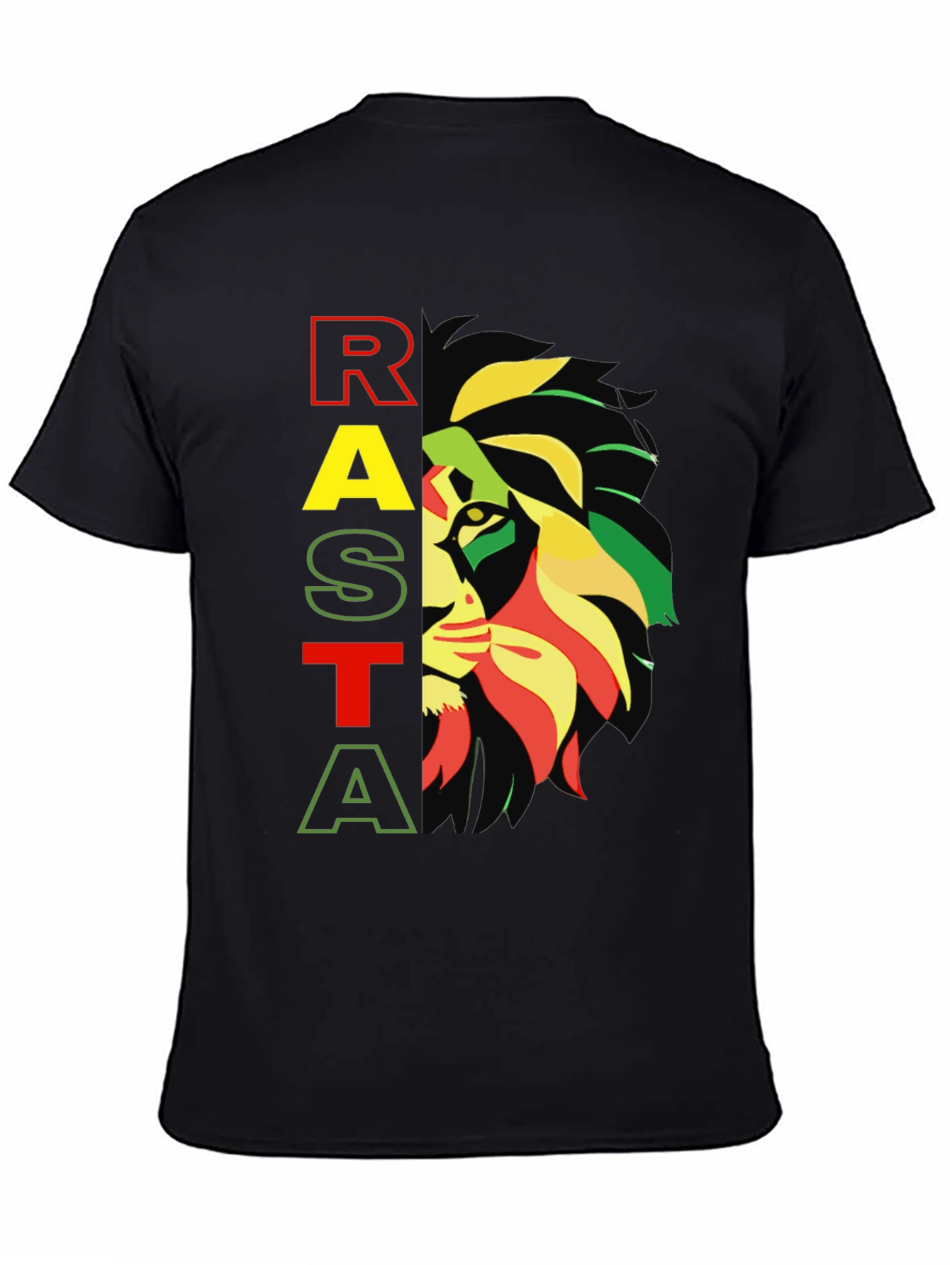 Rasta Lion Graphic Tee - Reggae Inspired Design