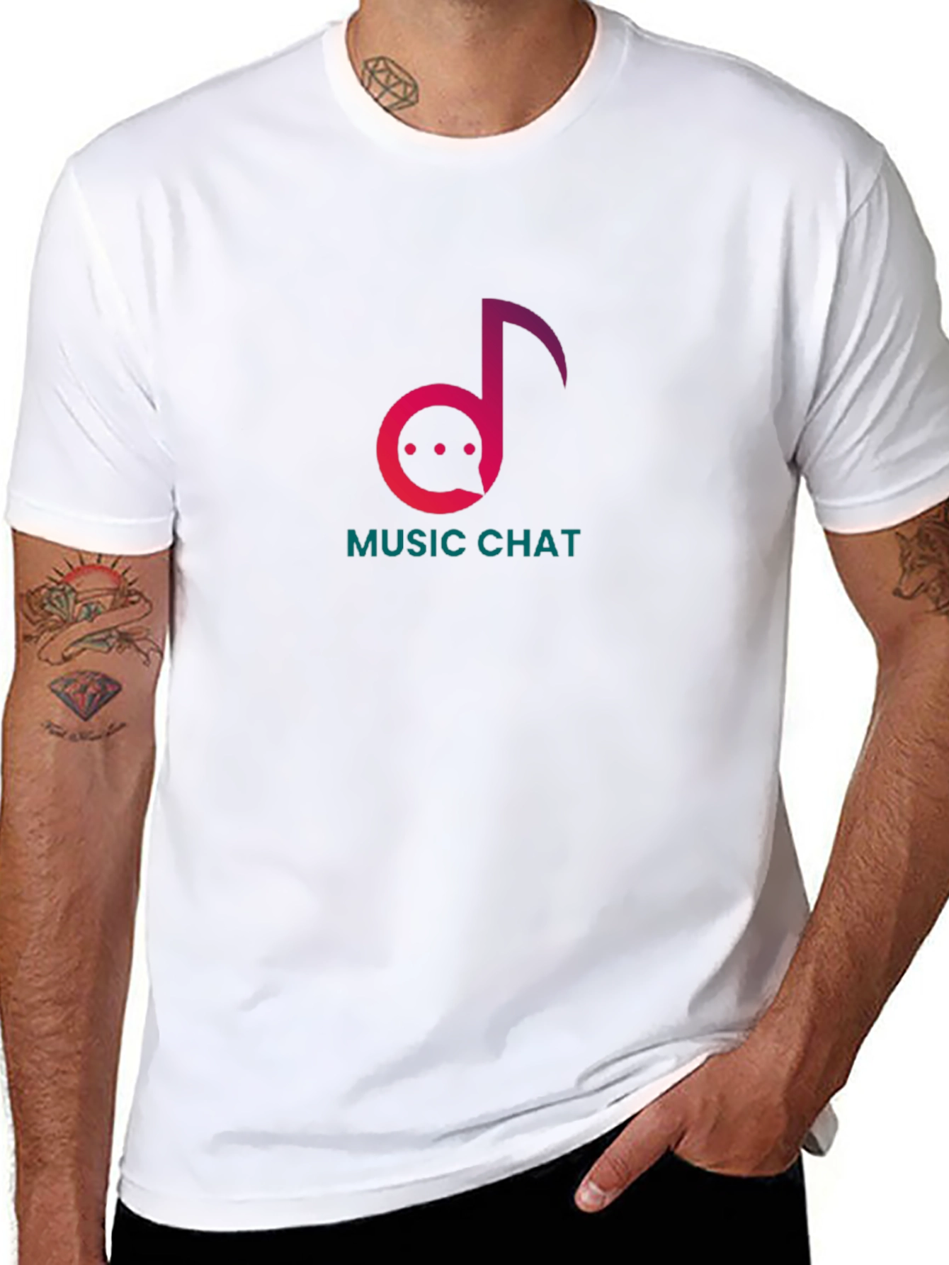 Music Chat Graphic Tee - Trendy Musician T-Shirt