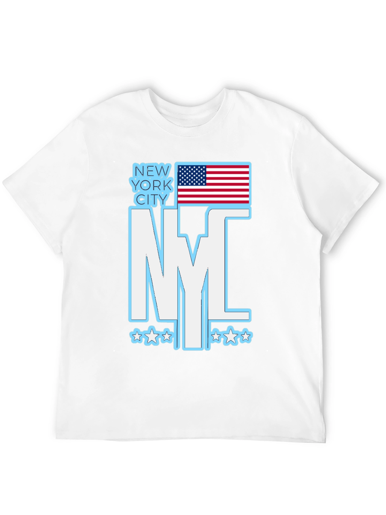 NYC American Flag Graphic T-Shirt