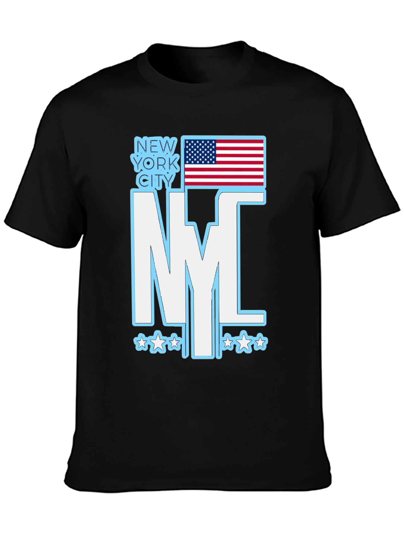 NYC American Flag Graphic T-Shirt
