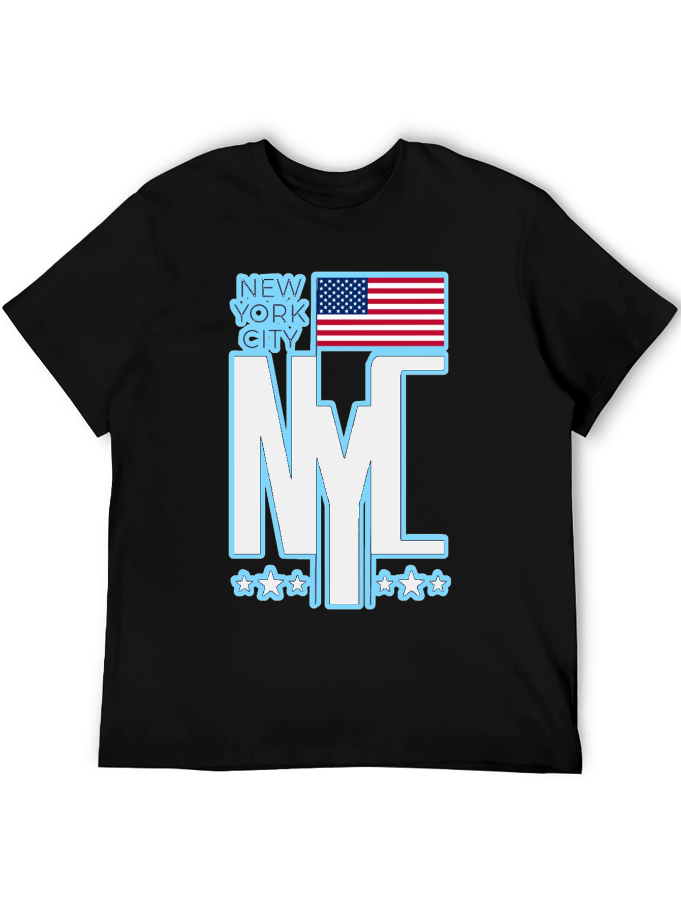 NYC American Flag Graphic T-Shirt