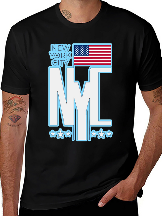 NYC American Flag Graphic T-Shirt