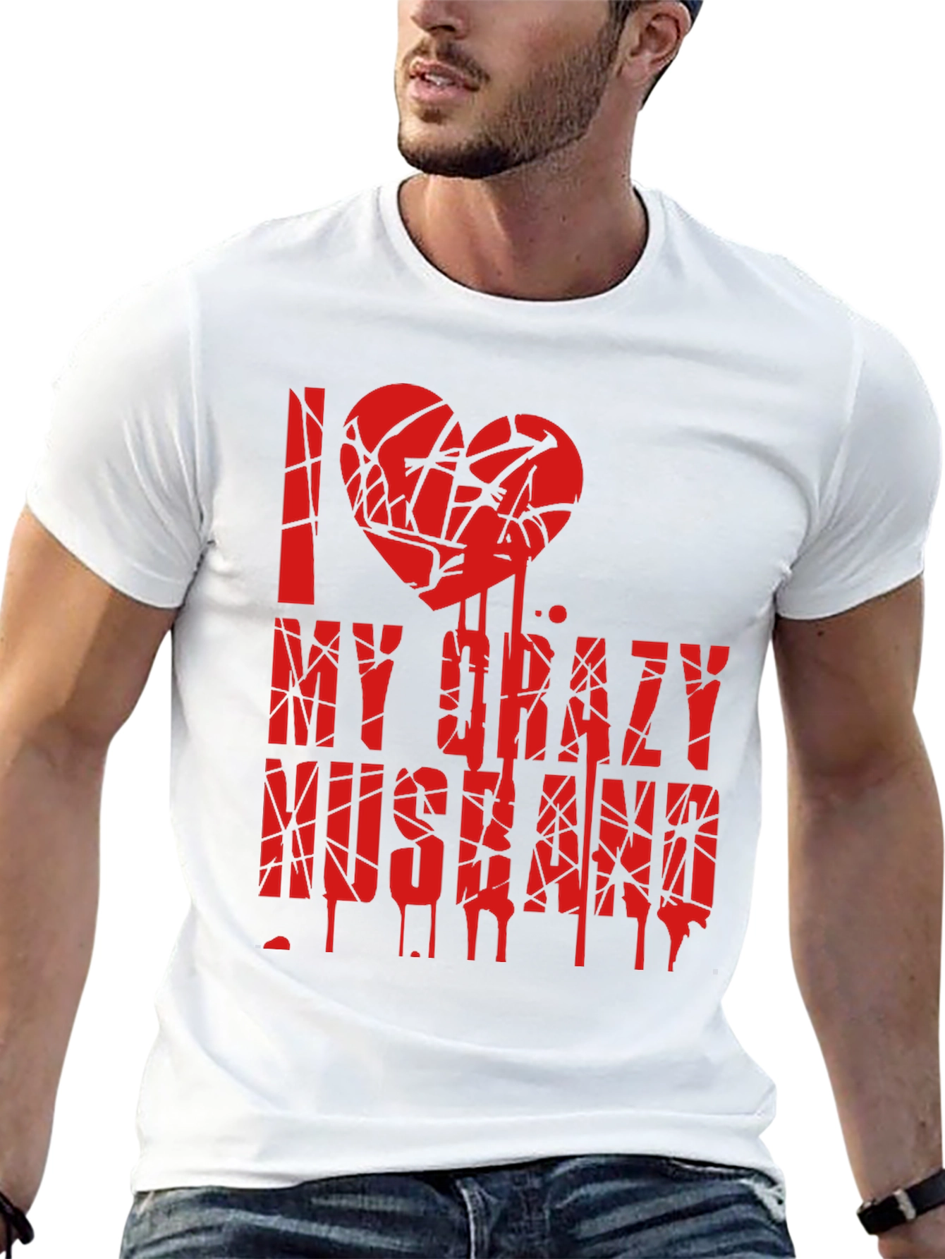 I Love My Crazy Husband Graphic Tee