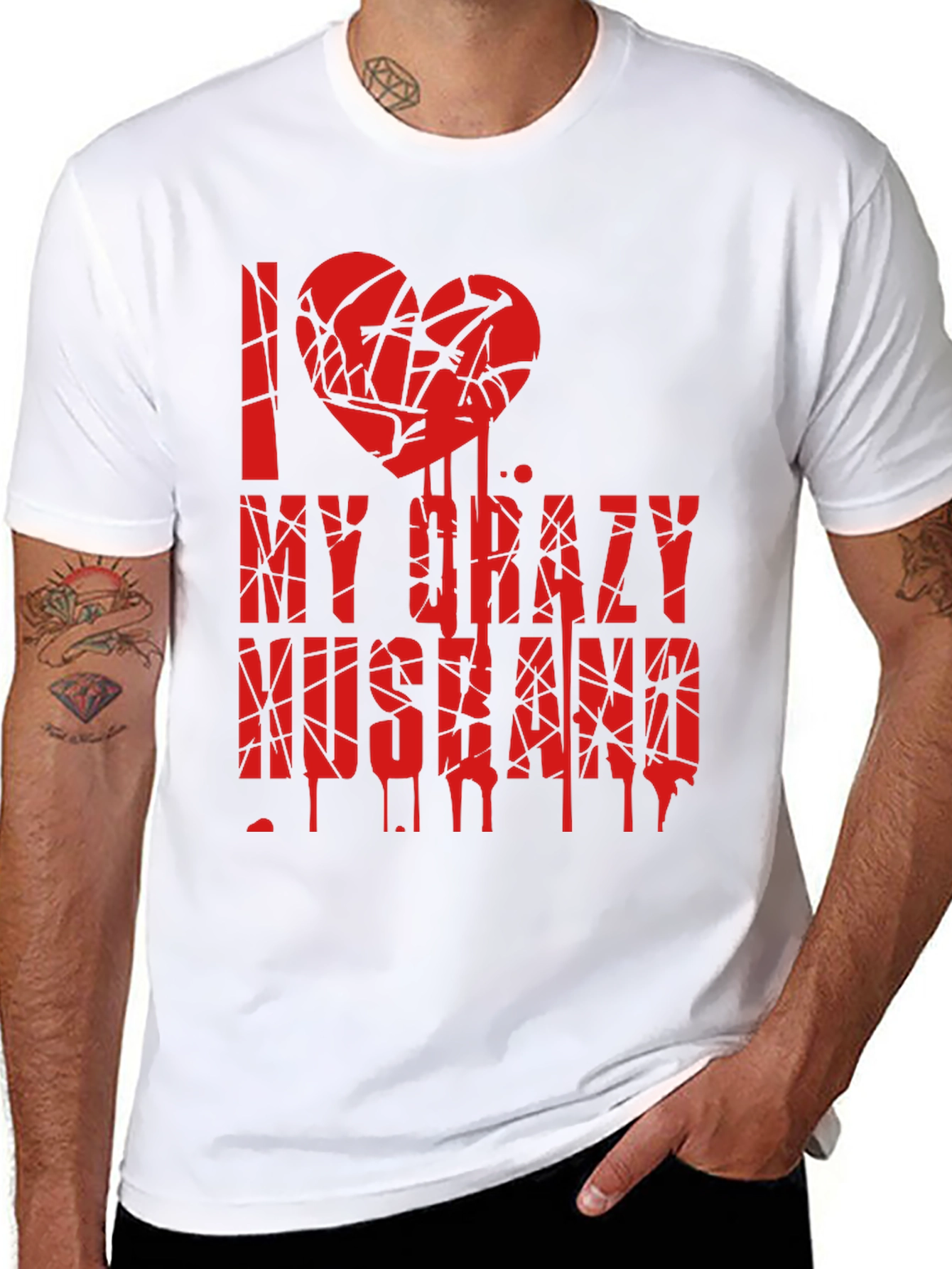 I Love My Crazy Husband Graphic Tee
