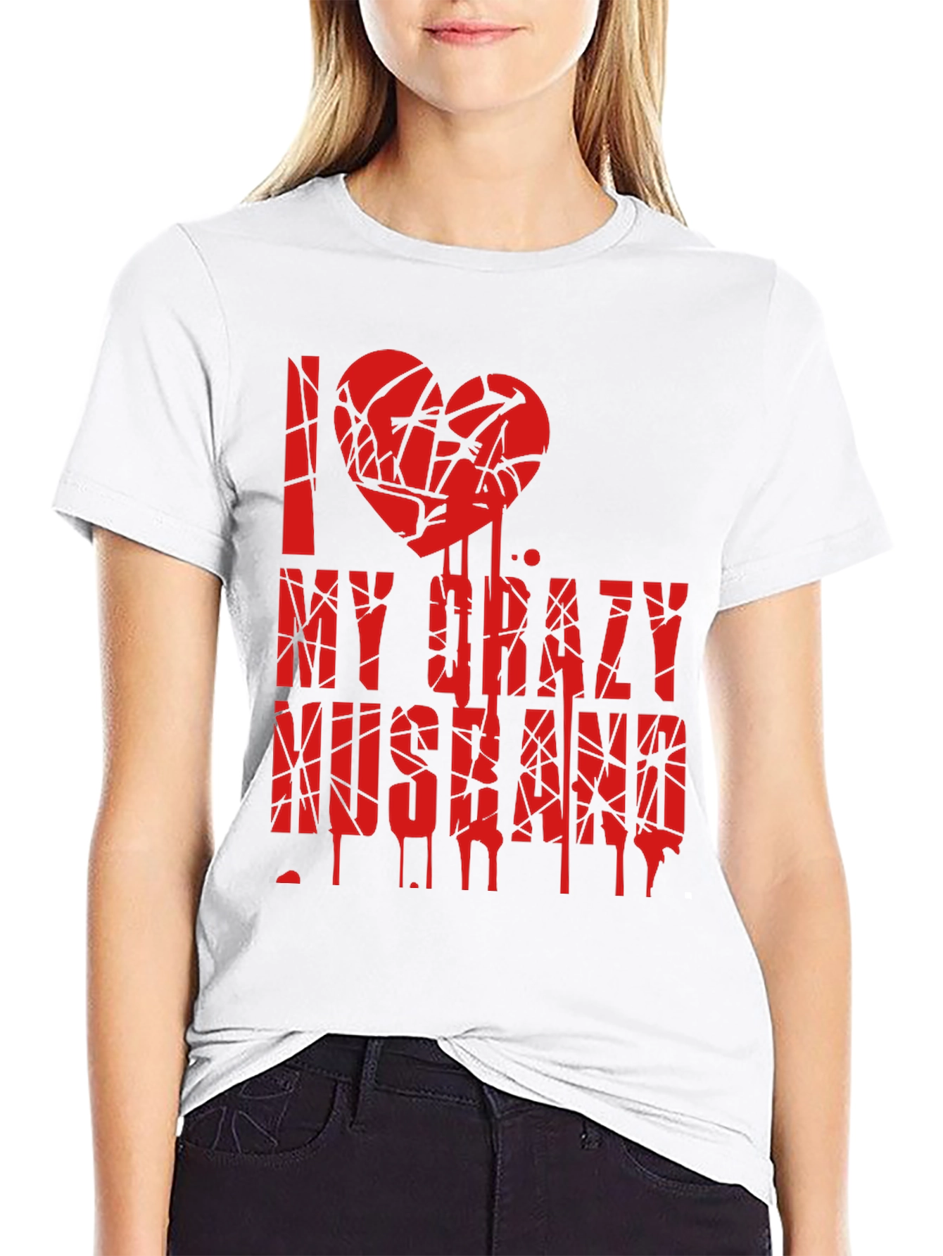 I Love My Crazy Husband Graphic Tee