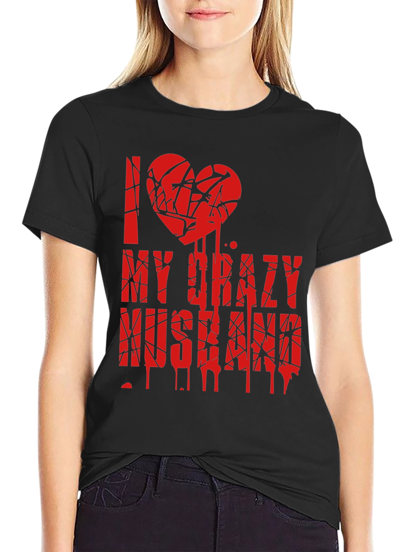I Love My Crazy Husband Graphic Tee