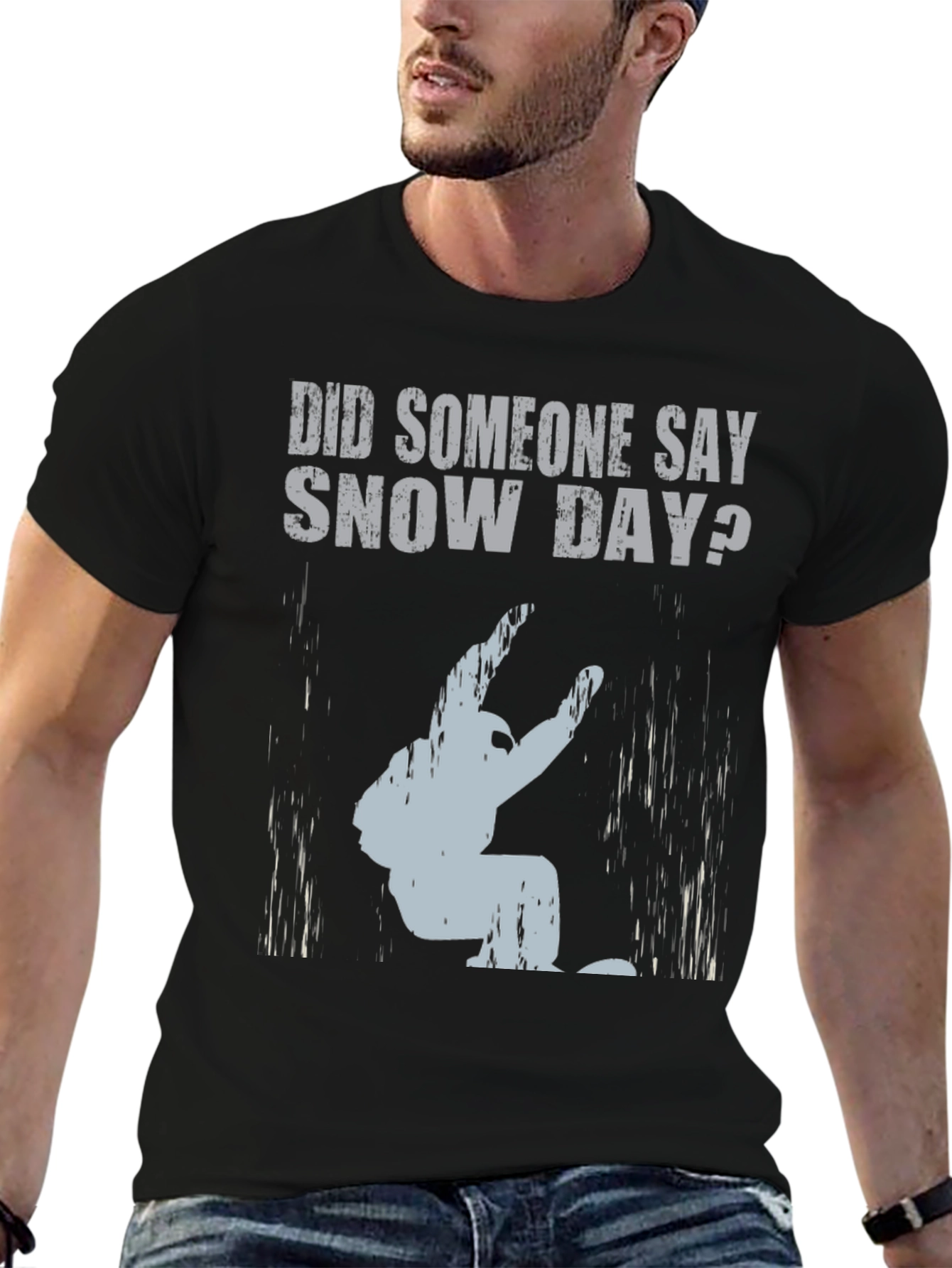 Snow Day T-Shirt: Yeti Design - Funny Winter Tee