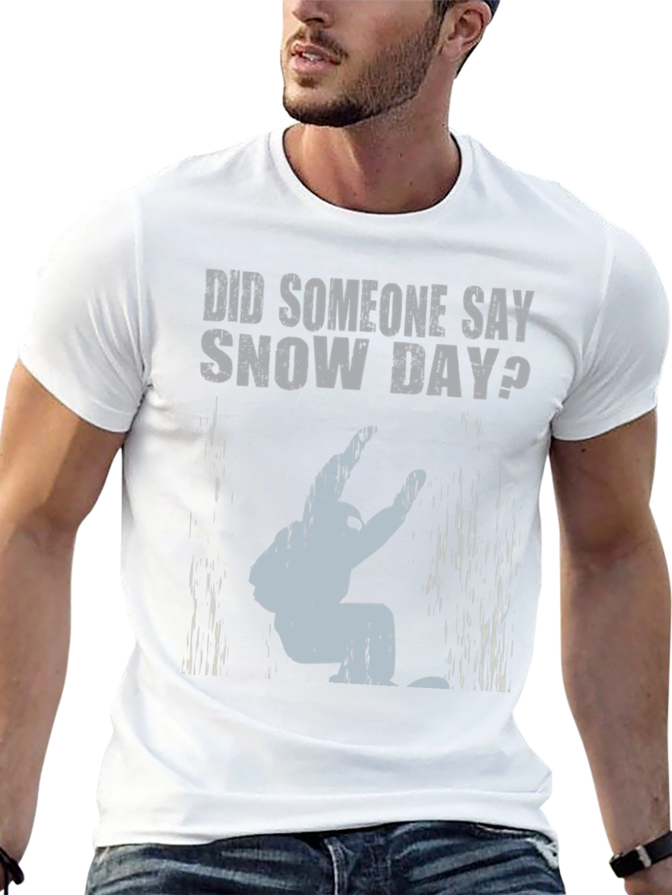 Snow Day T-Shirt: Yeti Design - Funny Winter Tee