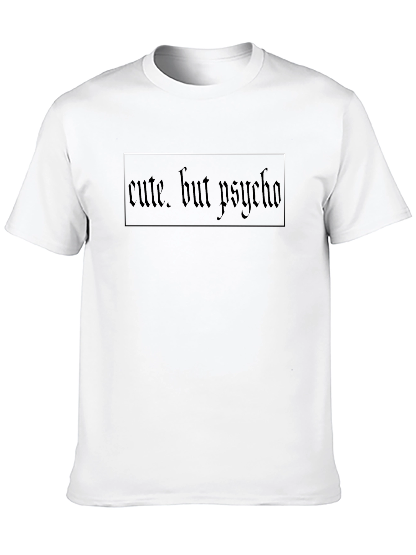 Cute But Psycho Black Graphic Tee