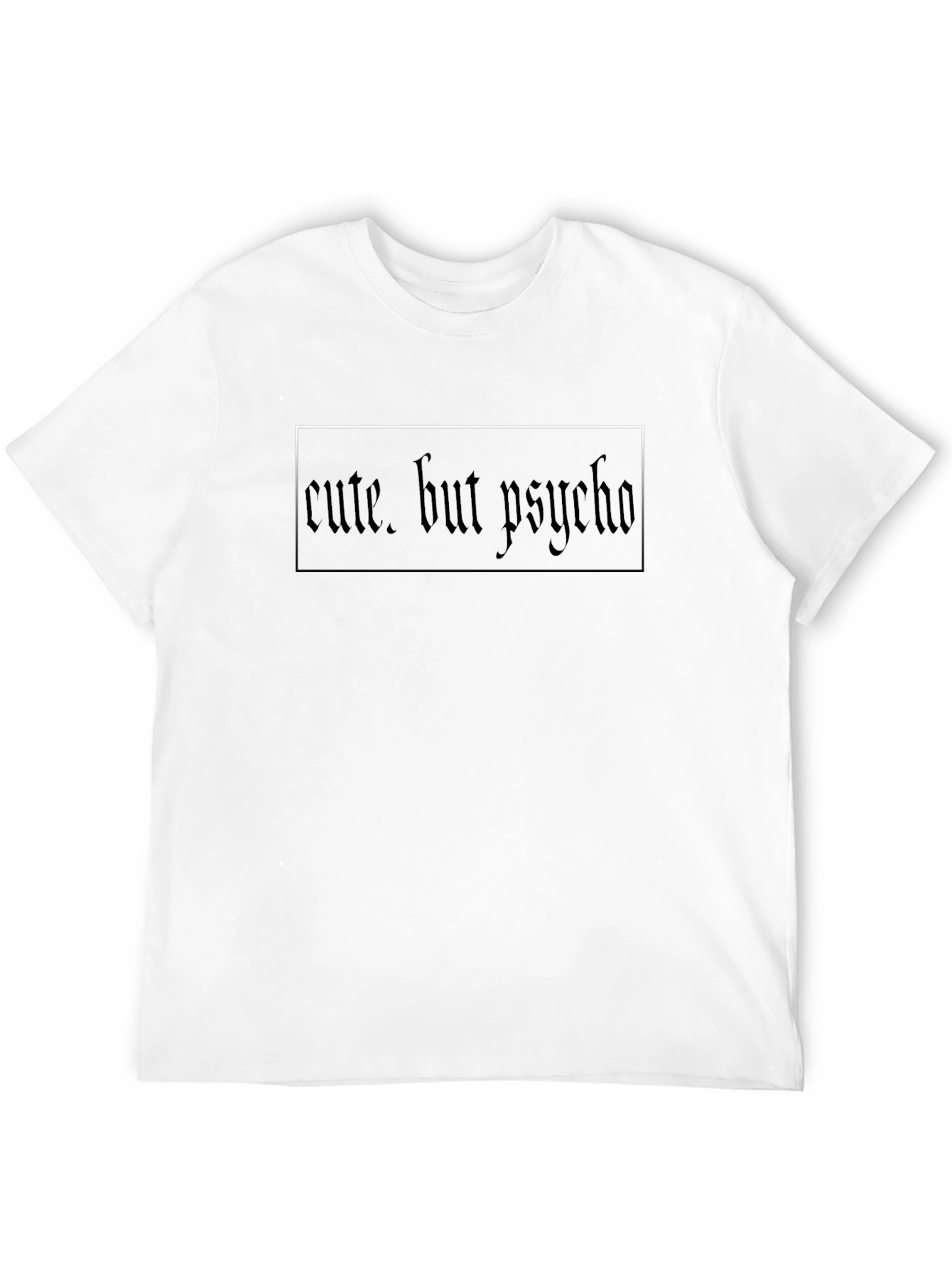 Cute But Psycho Black Graphic Tee