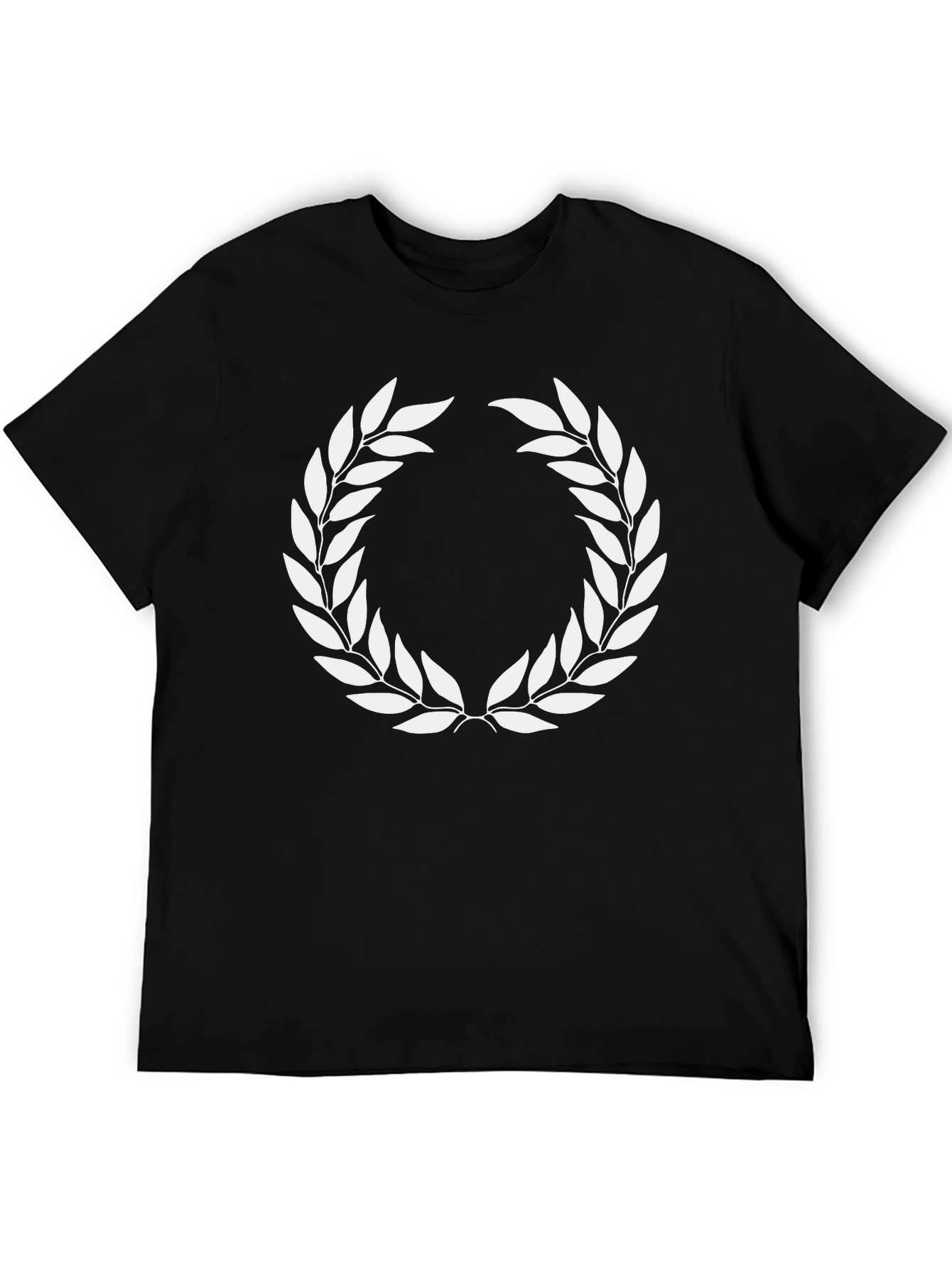 Laurel Wreath Graphic Black T-Shirt
