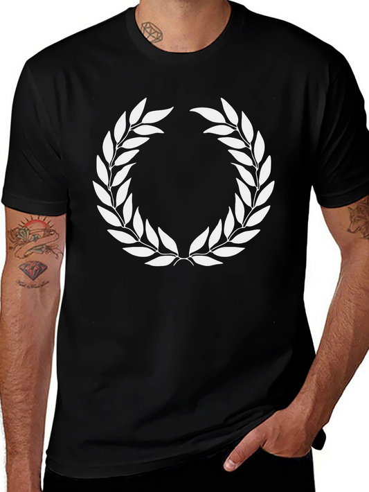 Laurel Wreath Graphic Black T-Shirt