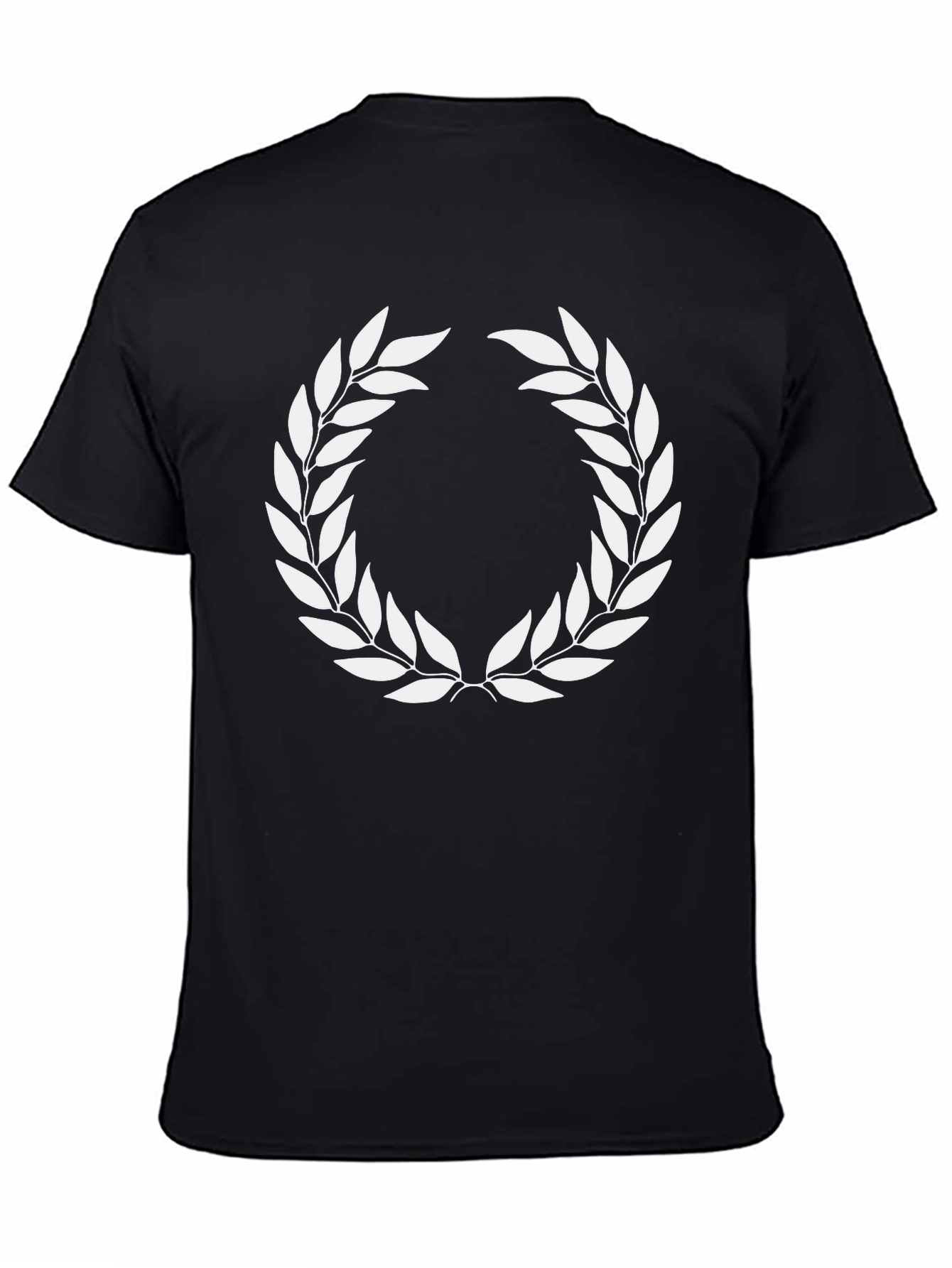 Laurel Wreath Graphic Black T-Shirt
