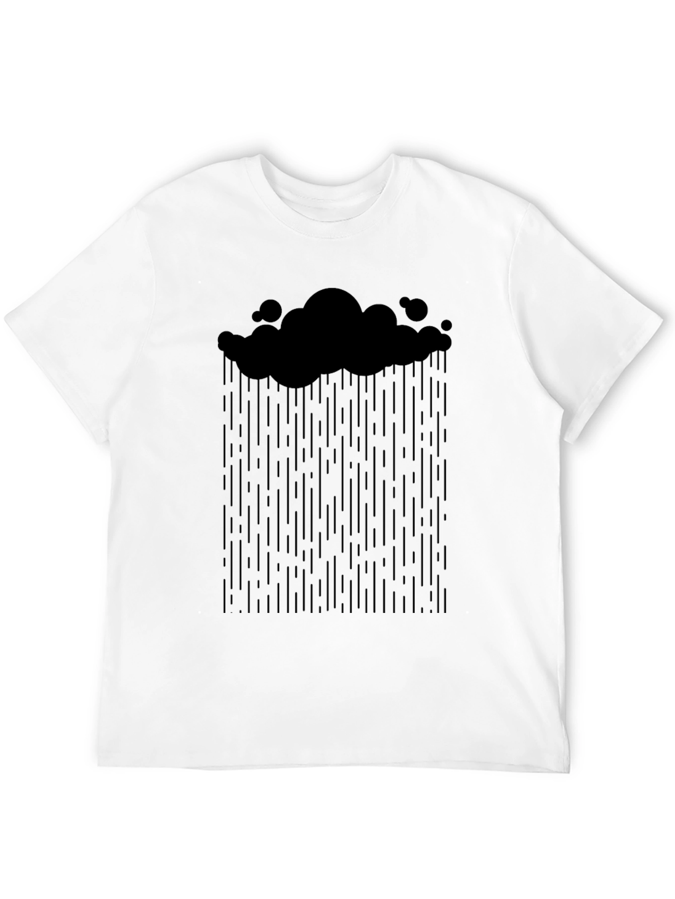 Cloud & Rain Graphic Tee - Black