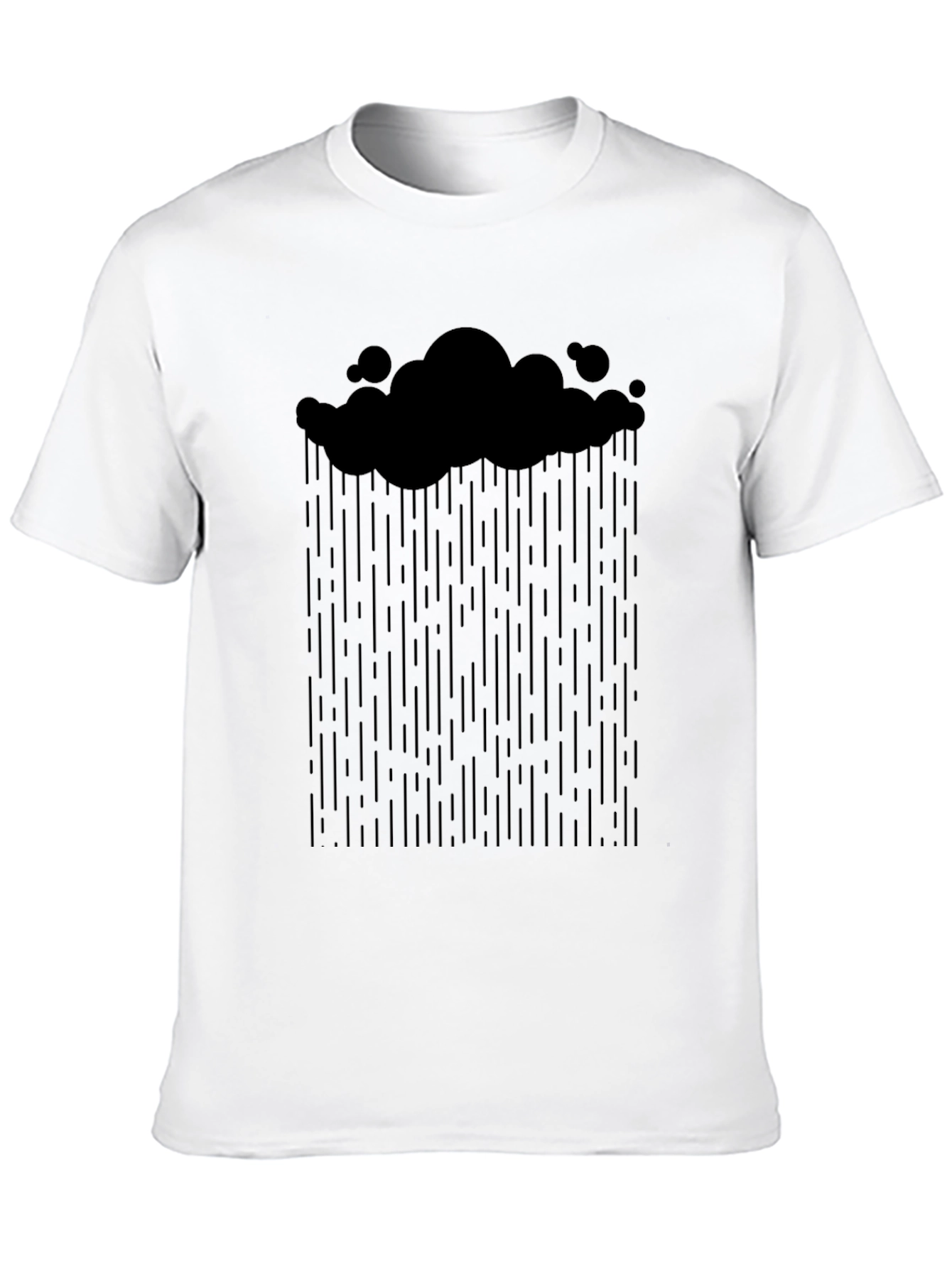 Cloud & Rain Graphic Tee - Black