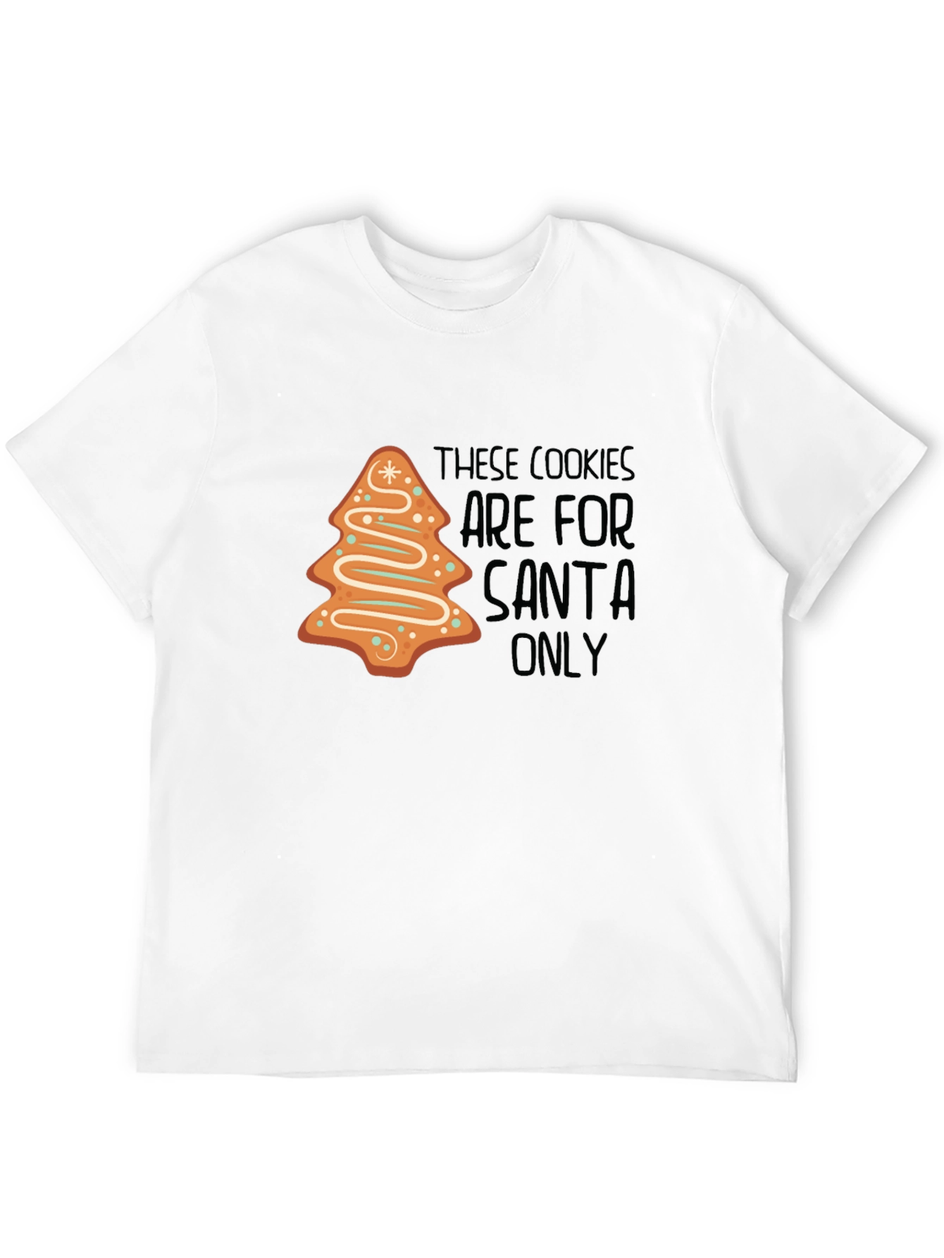 Christmas Santa Cookies Graphic T-Shirt