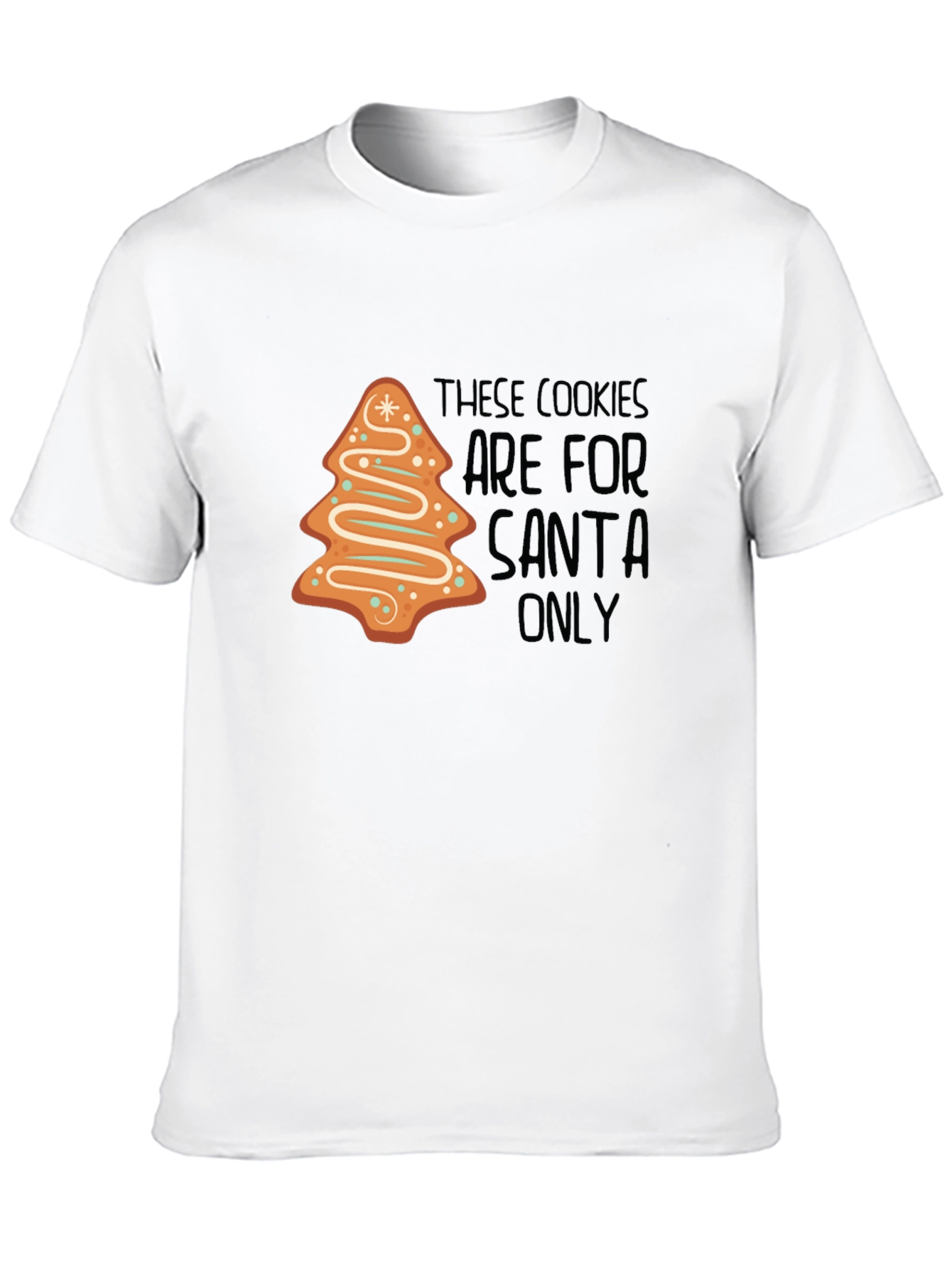 Christmas Santa Cookies Graphic T-Shirt