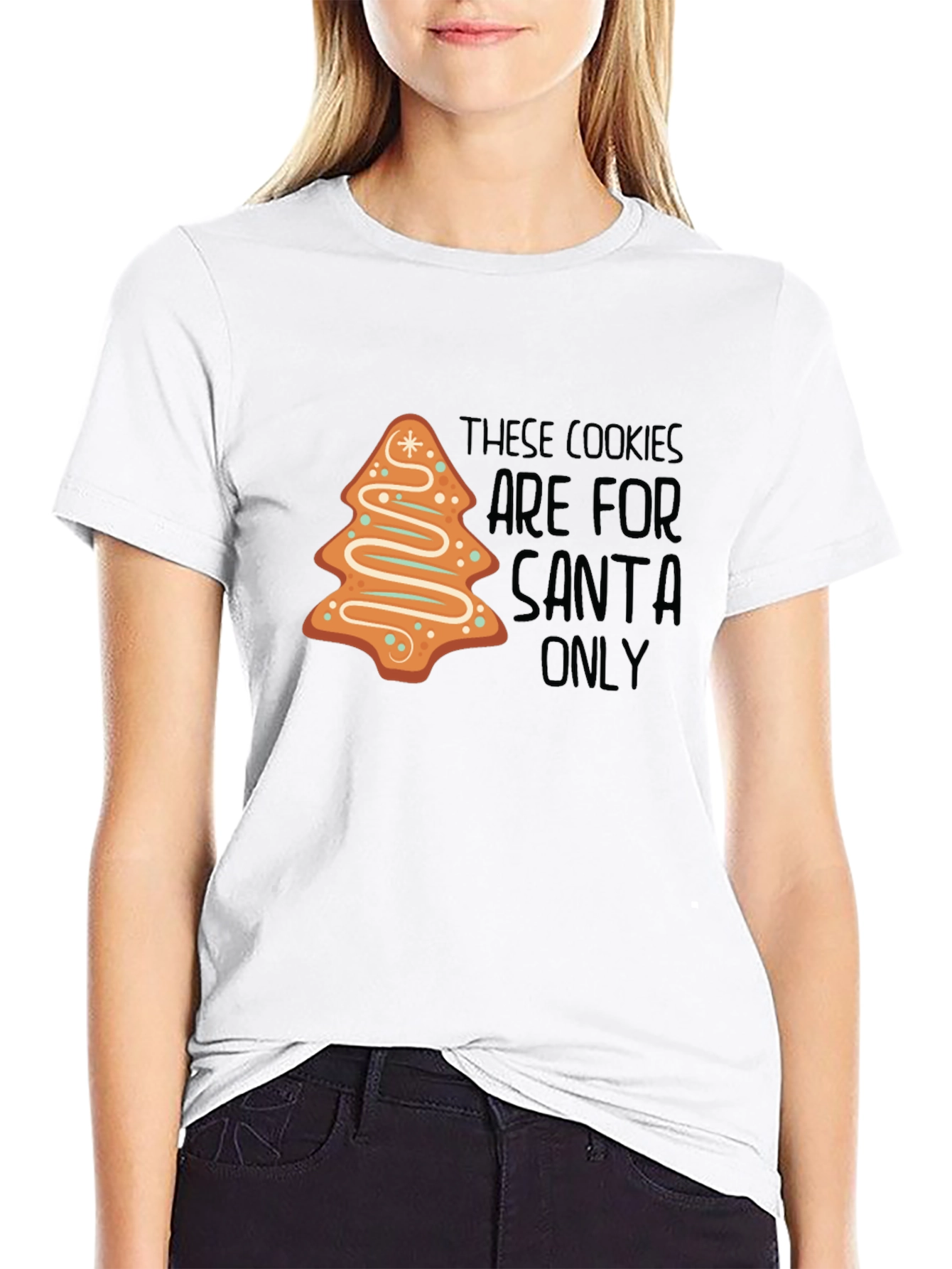 Christmas Santa Cookies Graphic T-Shirt