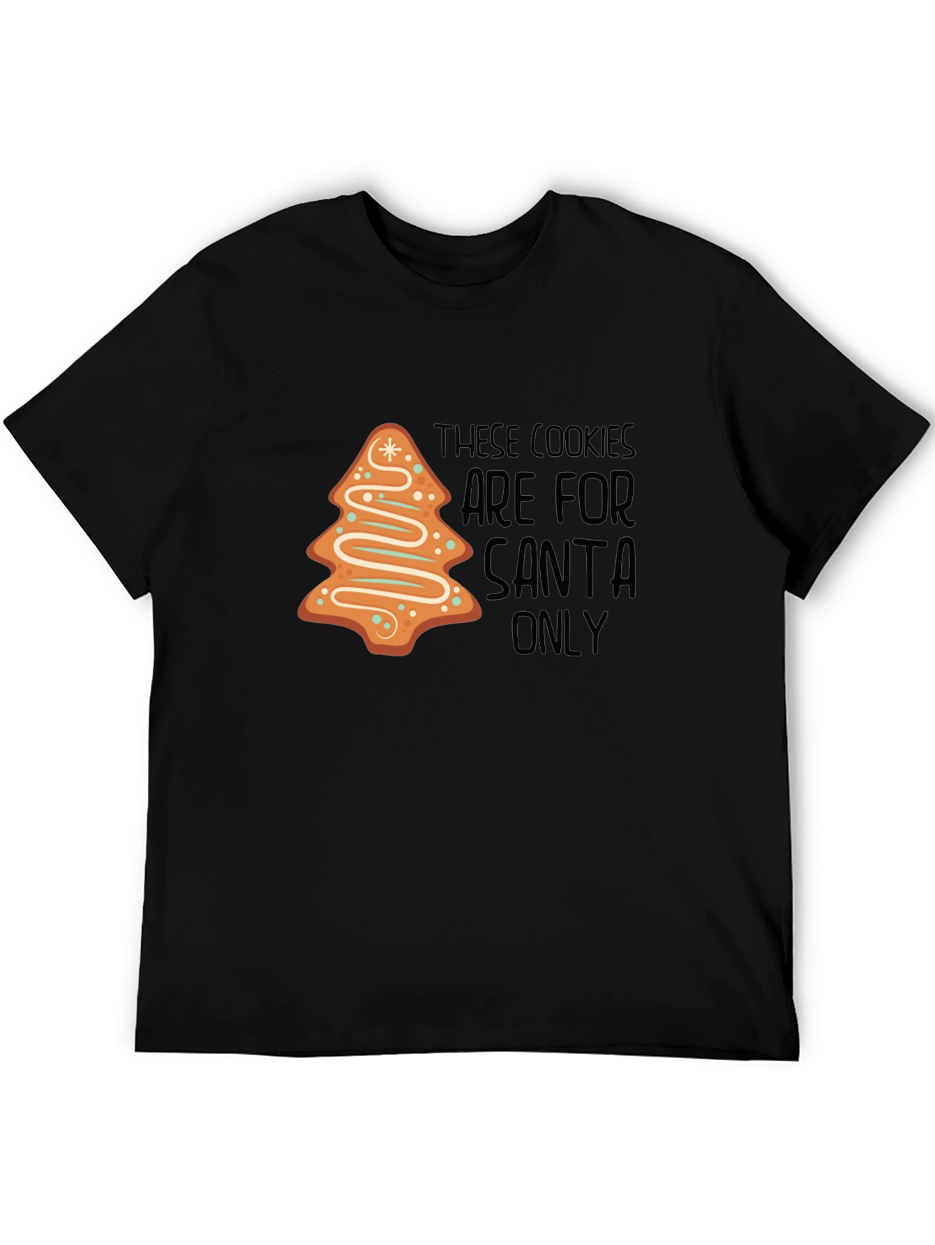 Christmas Santa Cookies Graphic T-Shirt