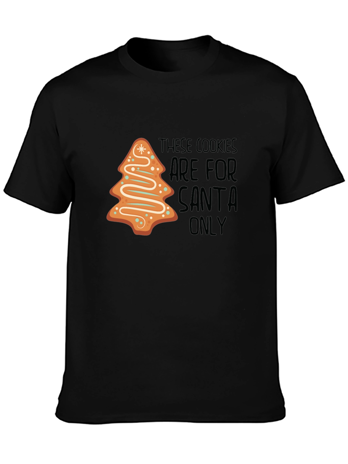 Christmas Santa Cookies Graphic T-Shirt