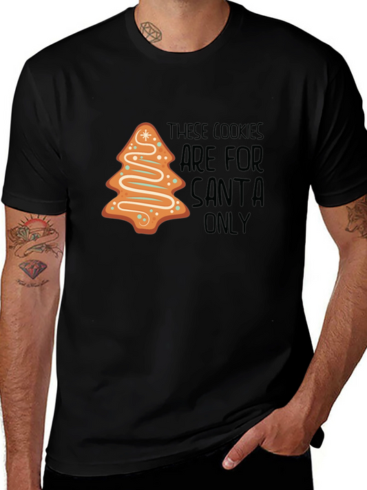 Christmas Santa Cookies Graphic T-Shirt