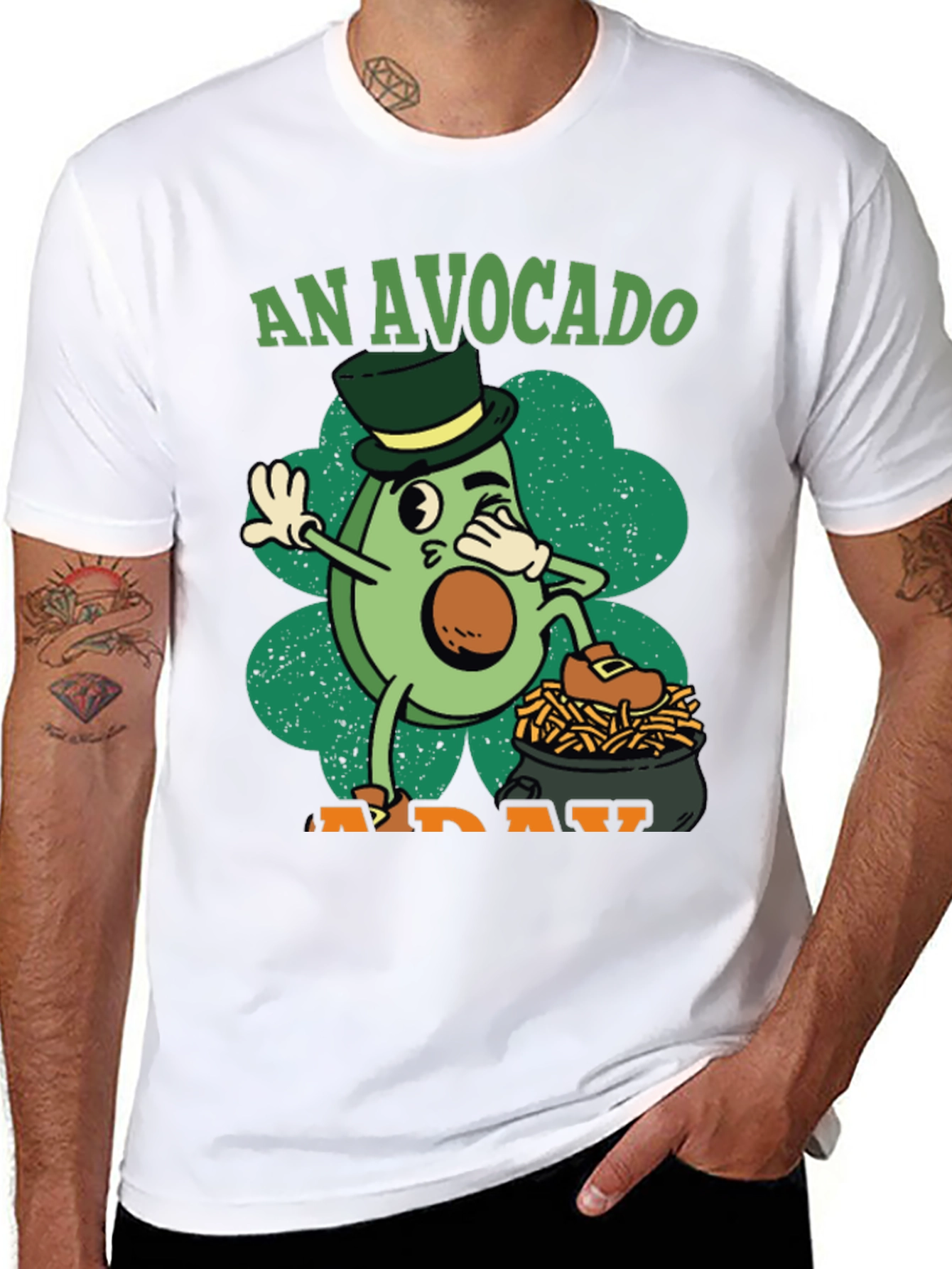 An Avocado A Day Black T-Shirt