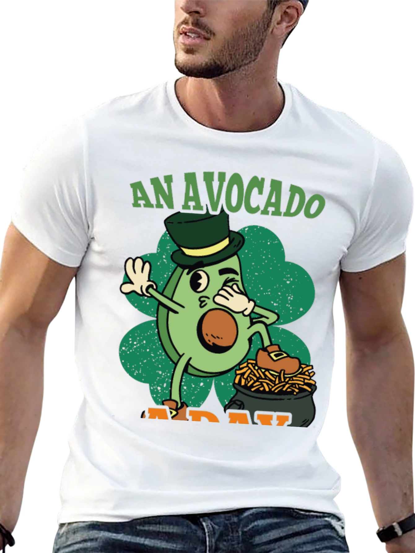 An Avocado A Day Black T-Shirt