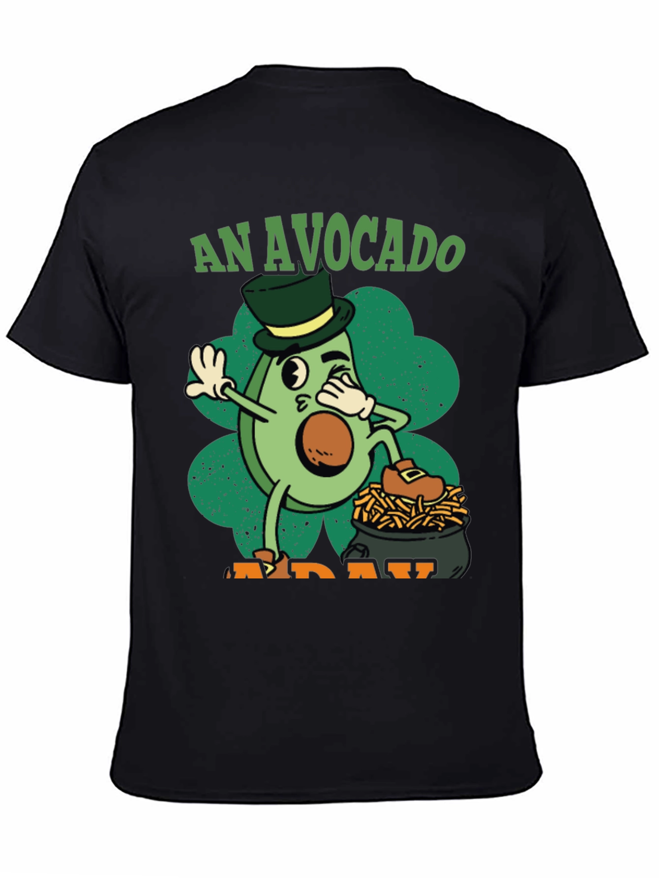 An Avocado A Day Black T-Shirt