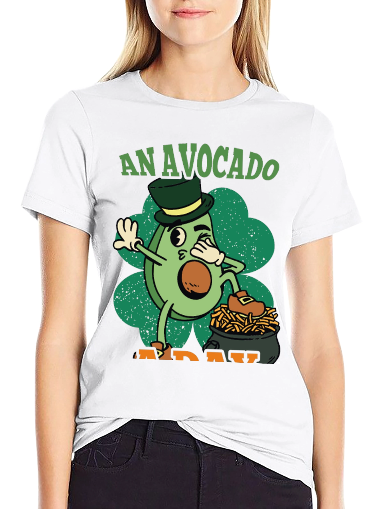 An Avocado A Day Black T-Shirt
