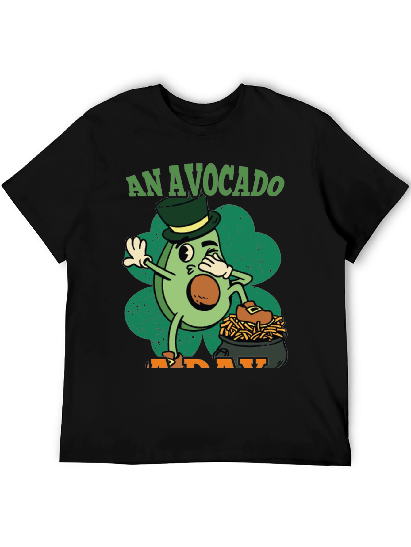An Avocado A Day Black T-Shirt