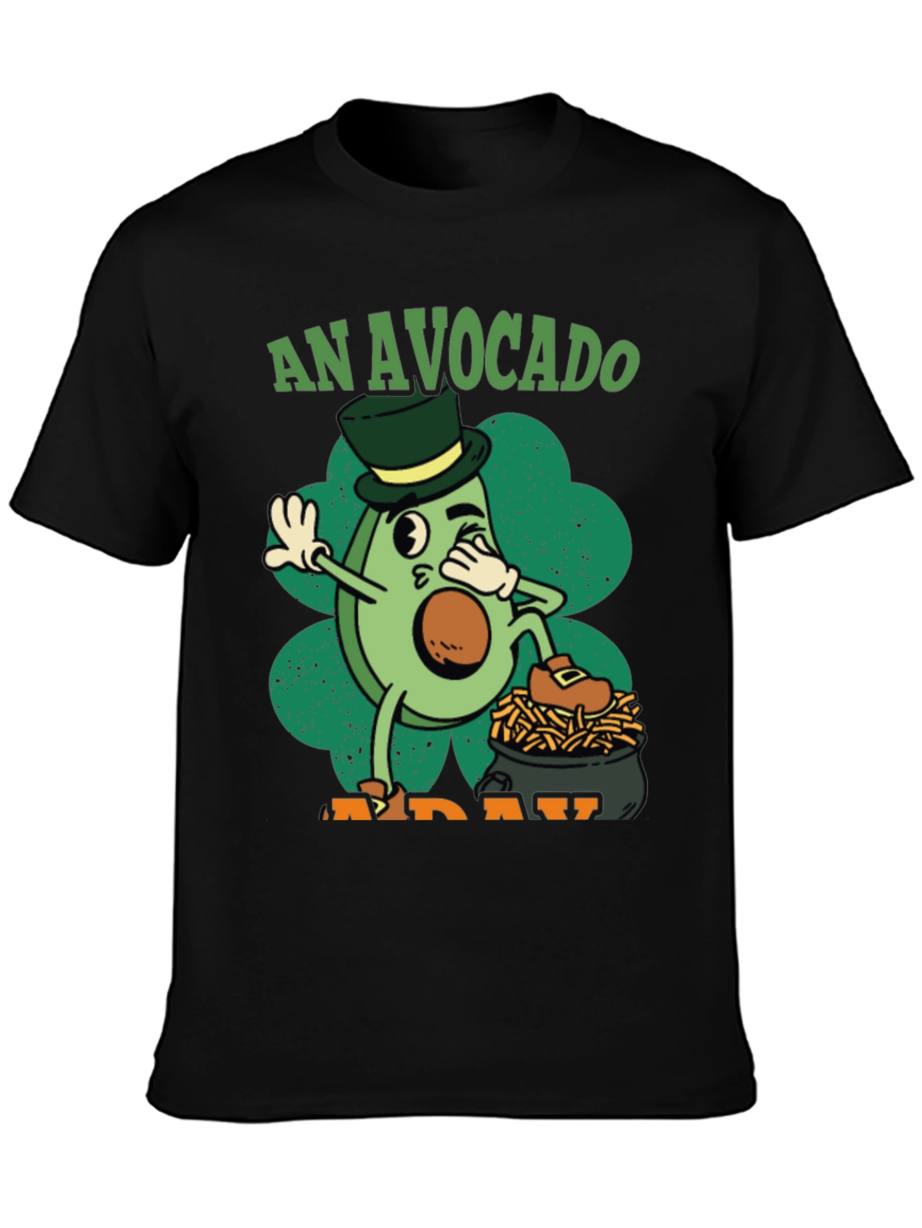 An Avocado A Day Black T-Shirt