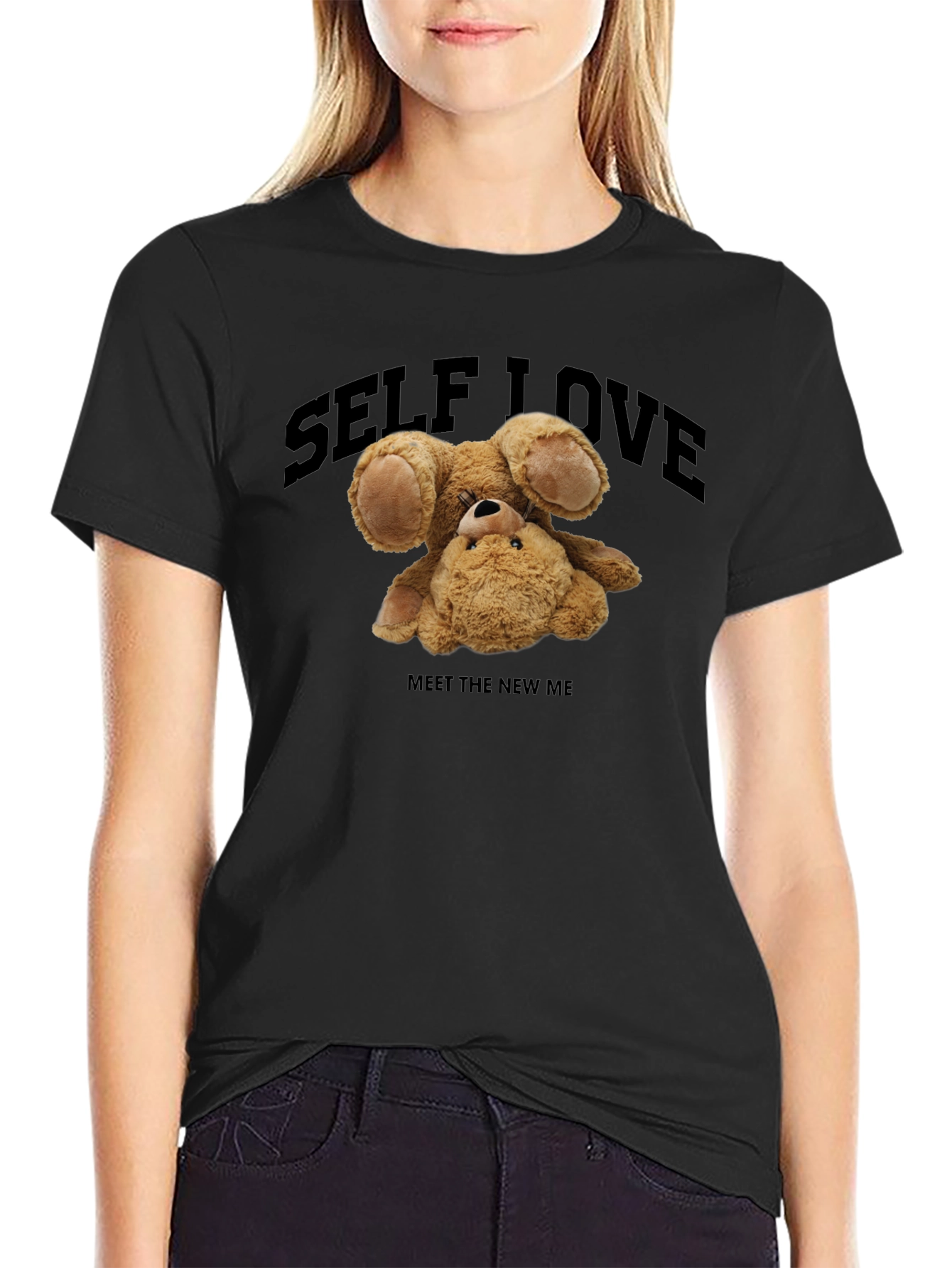 Self Love Teddy Bear Graphic Tee