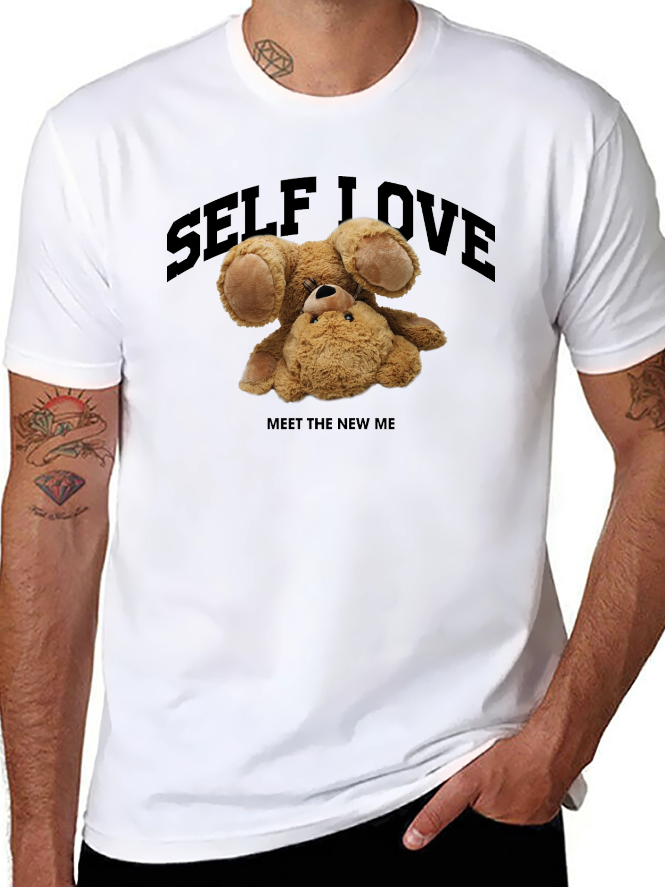 Self Love Teddy Bear Graphic Tee