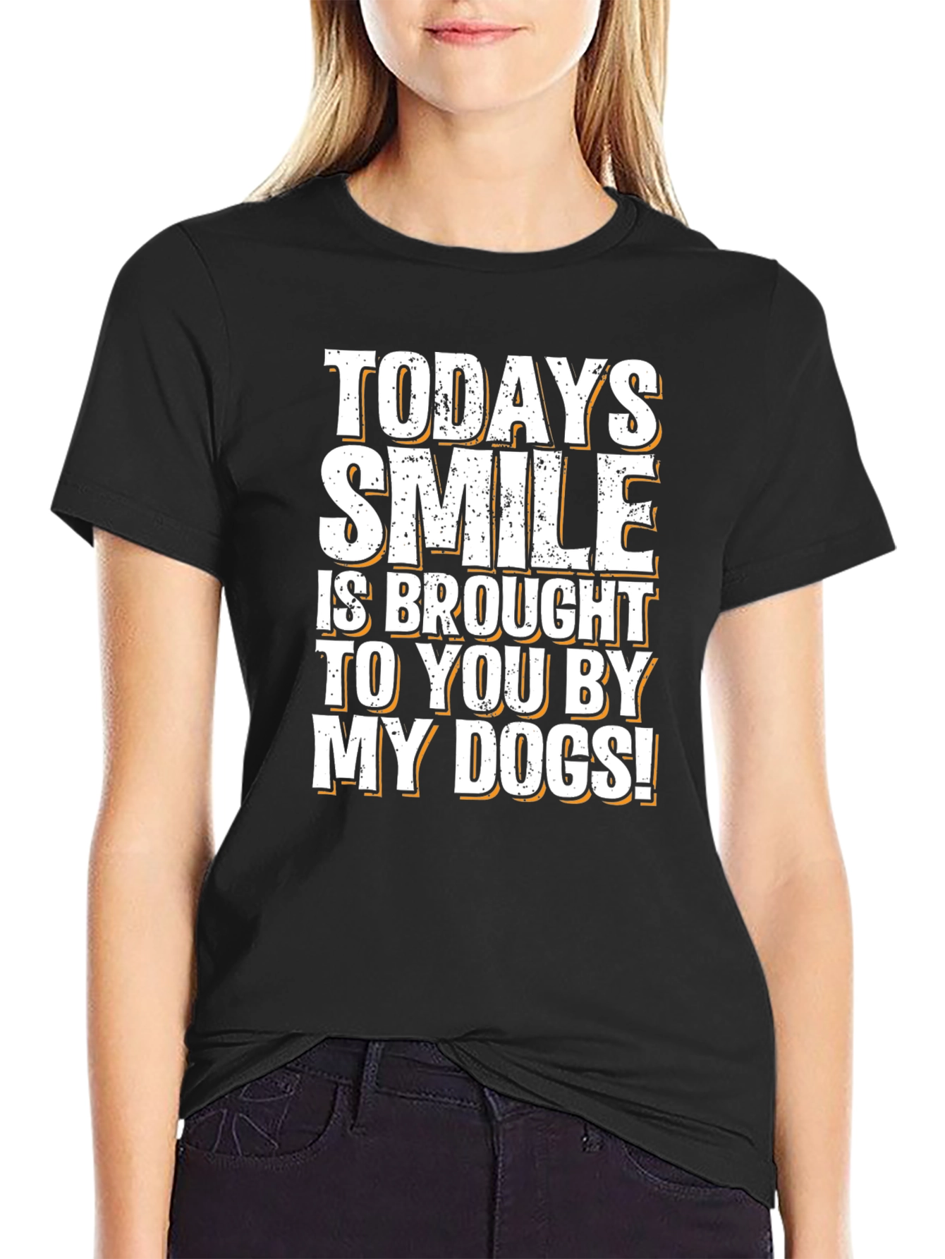 Todays Smile Dog T-Shirt -  Comfortable Cotton Tee