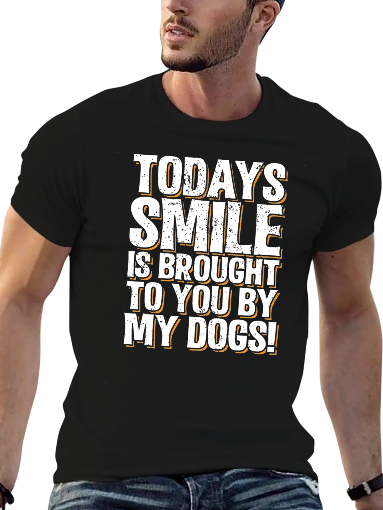 Todays Smile Dog T-Shirt -  Comfortable Cotton Tee