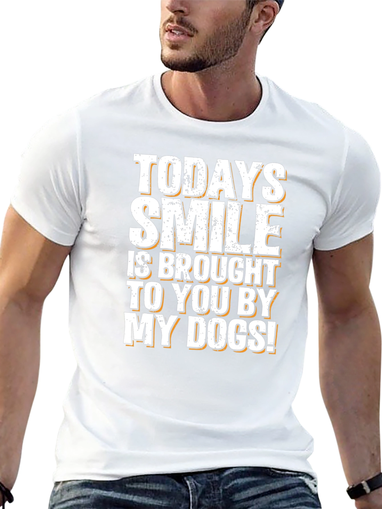 Todays Smile Dog T-Shirt -  Comfortable Cotton Tee