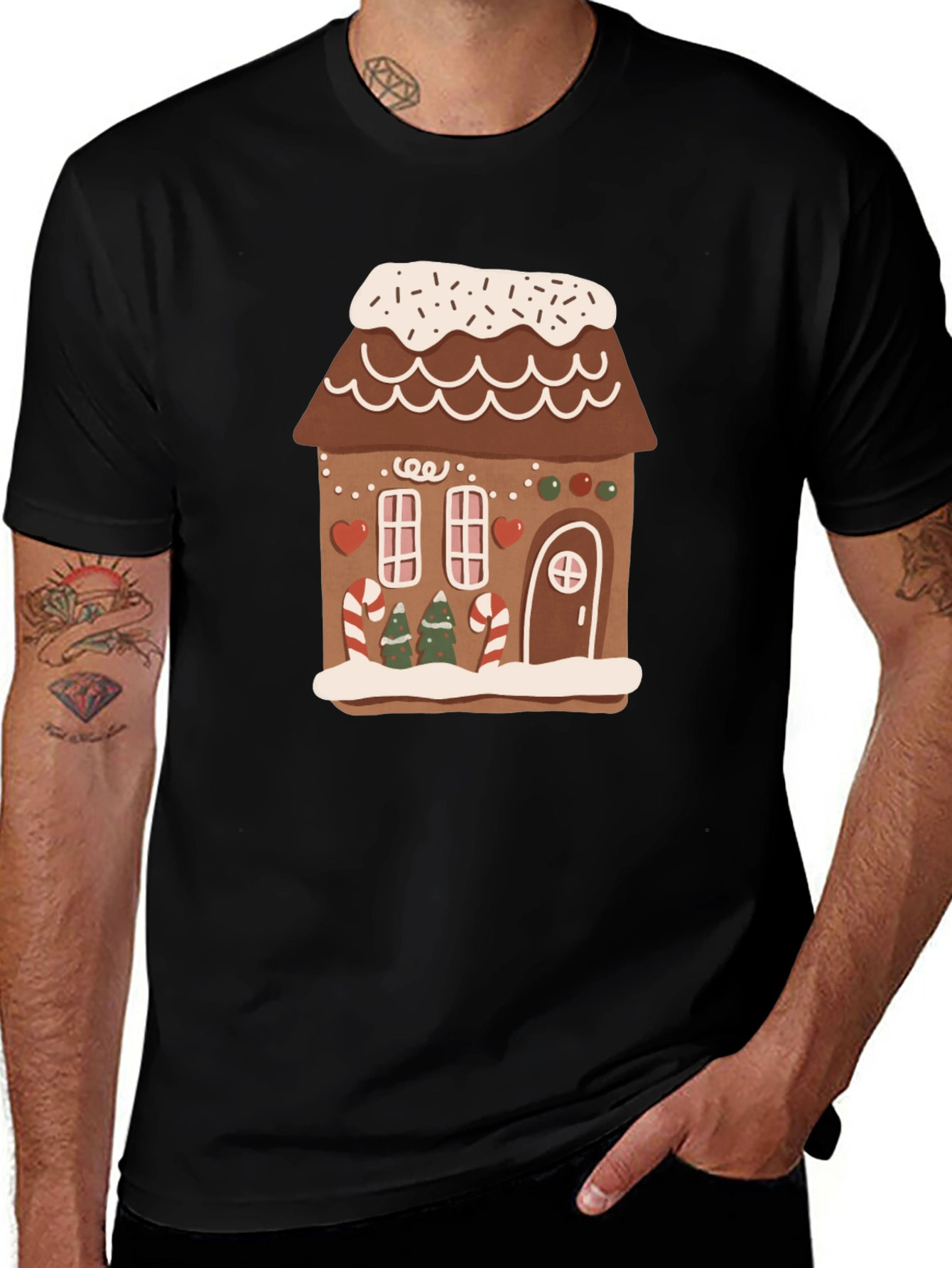 Gingerbread House Christmas T-Shirt