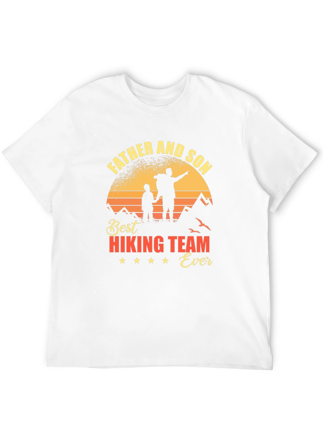 Father and Son Hiking Team T-Shirt