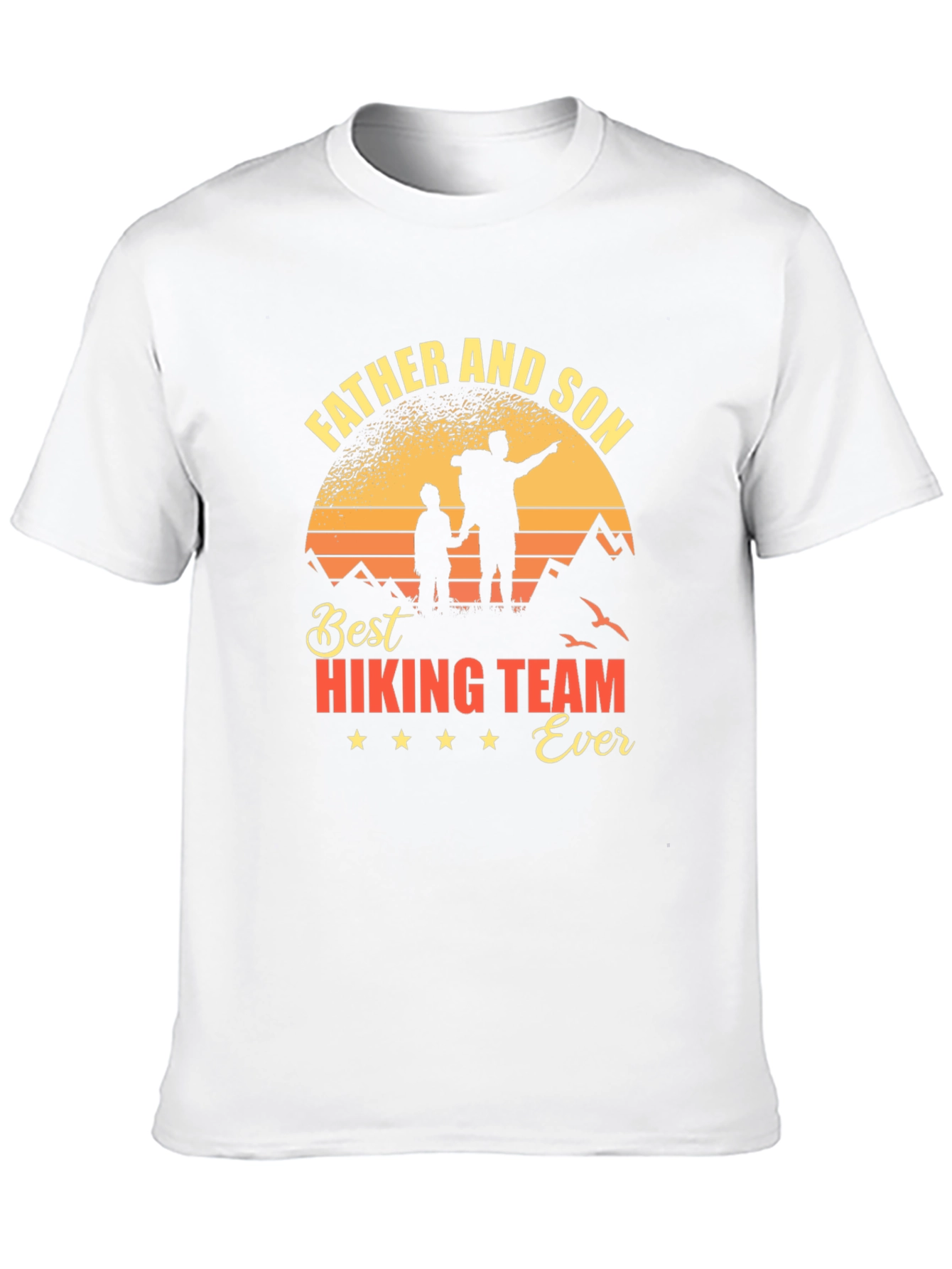 Father and Son Hiking Team T-Shirt