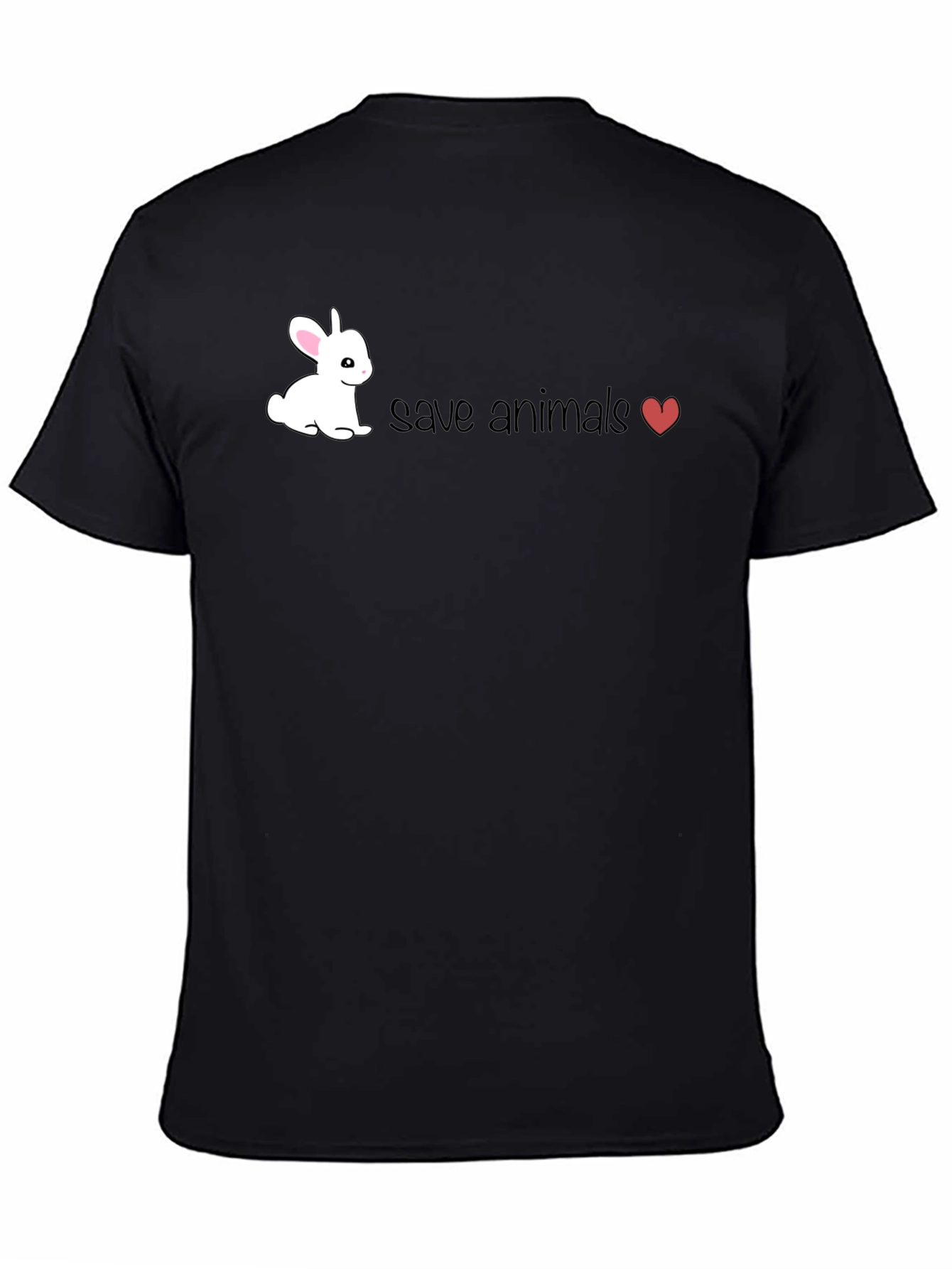 Save Animals Tee - Cute Bunny Design