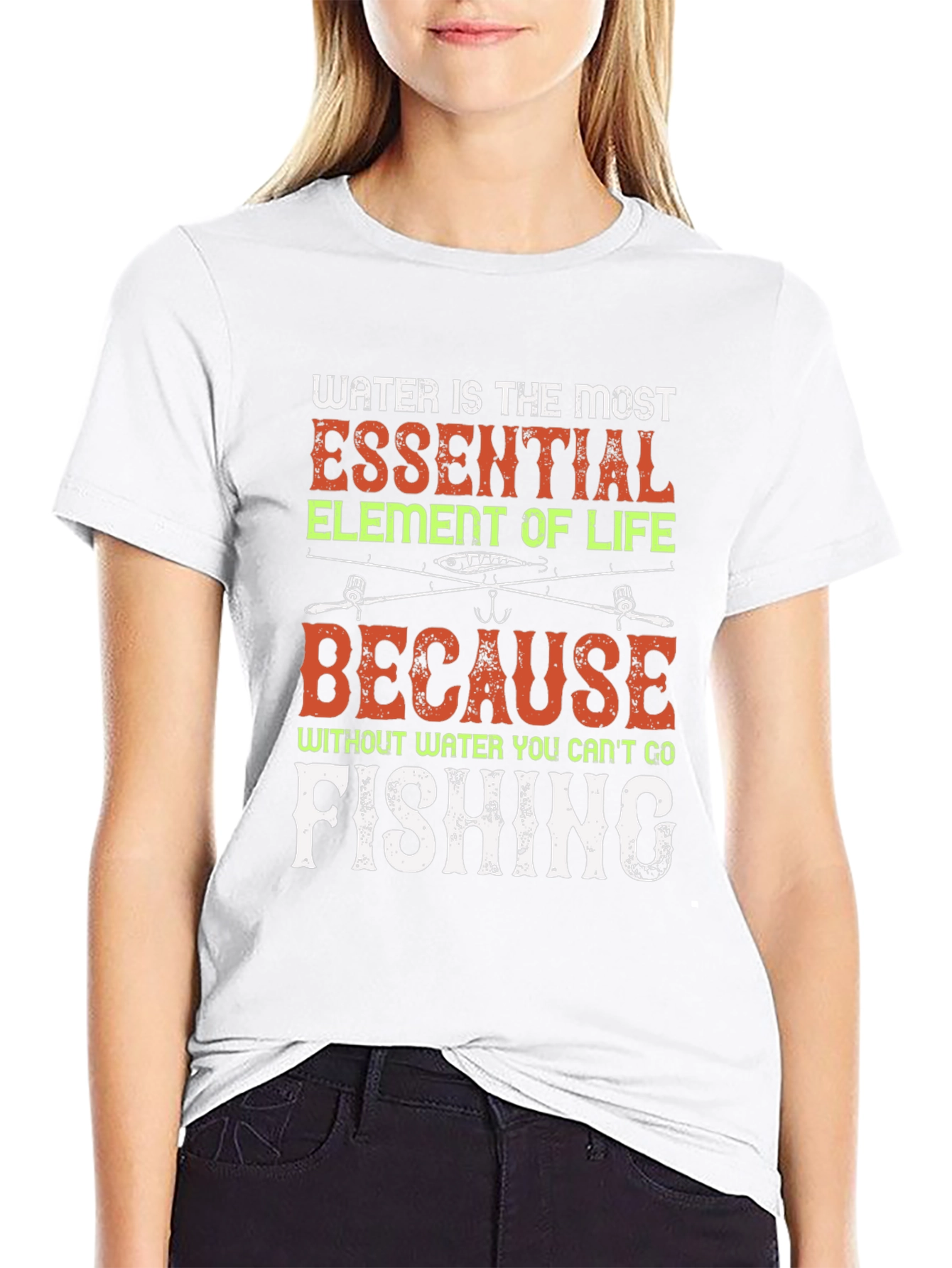 Funny Fishing T-Shirt - Water is Essential