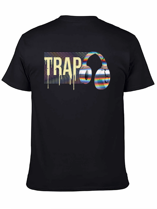 TRAP Music Headphones Graphic T-Shirt